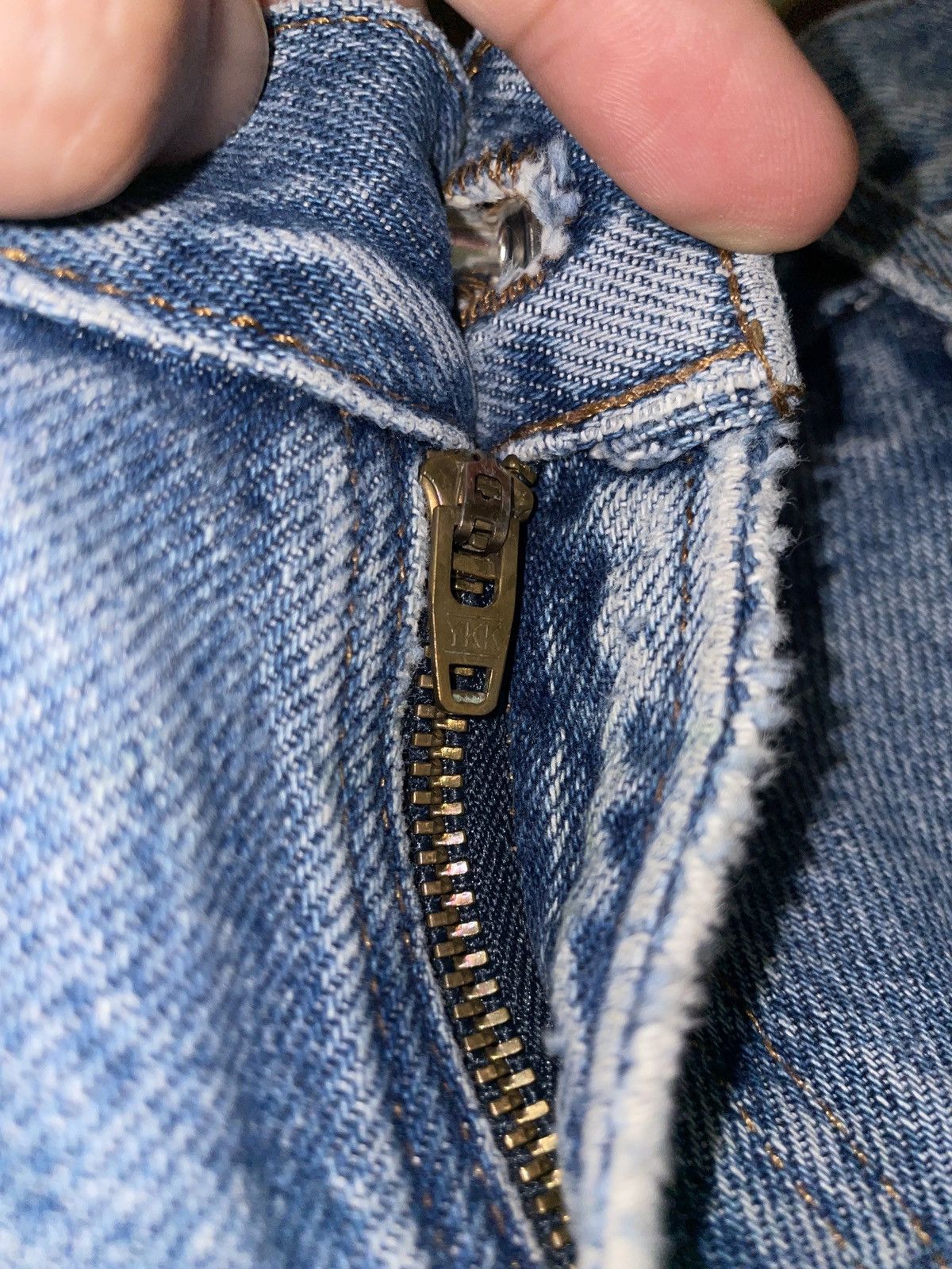 Harley Davidson × Vintage Vintage Harley Davidson Denim Jeans Distressed Condition Size US 35 - 9 Thumbnail