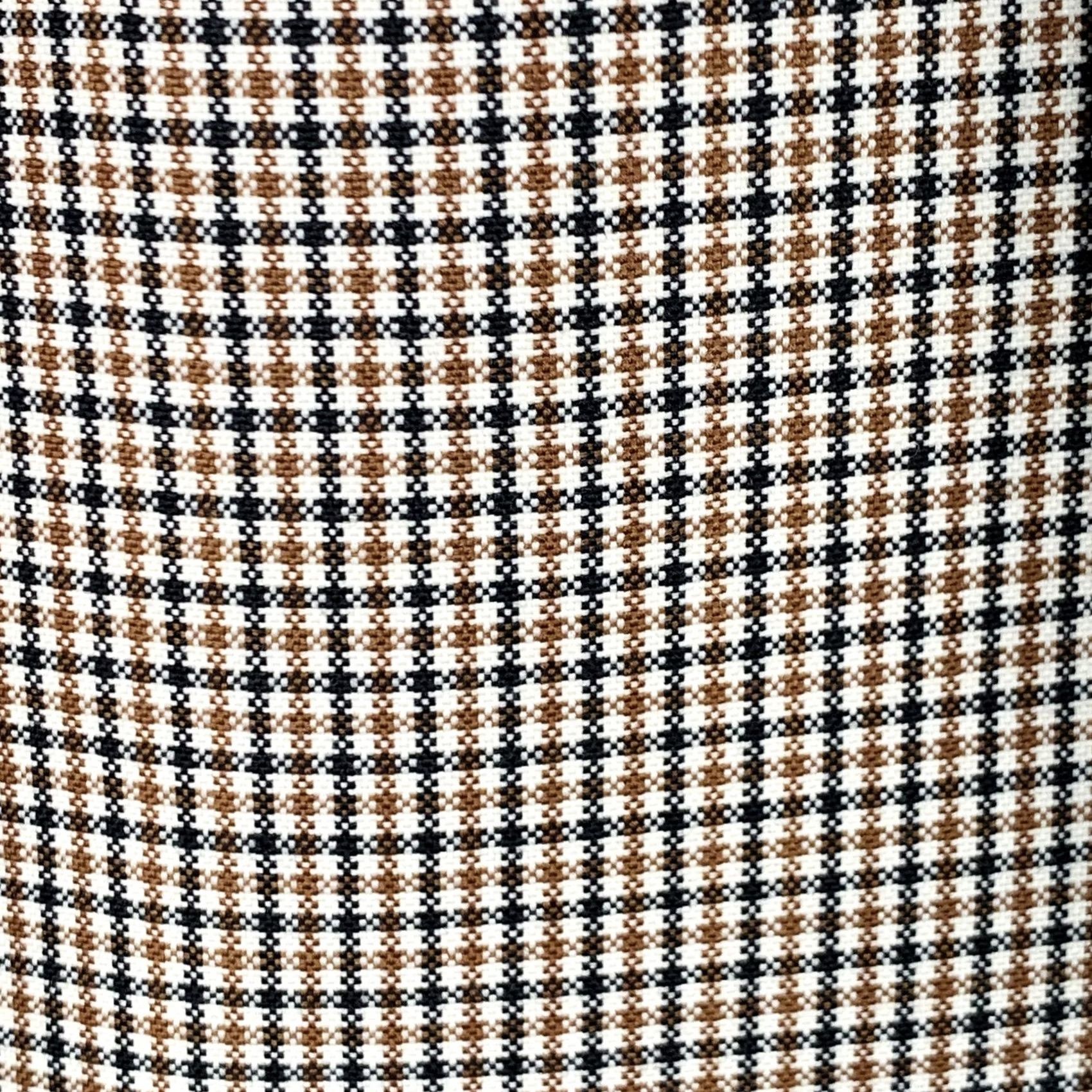 Valentino VALENTINO Suit Size 38 Tan Black White Plaid Wool Notch Lapel Size 38R - 2 Thumbnail