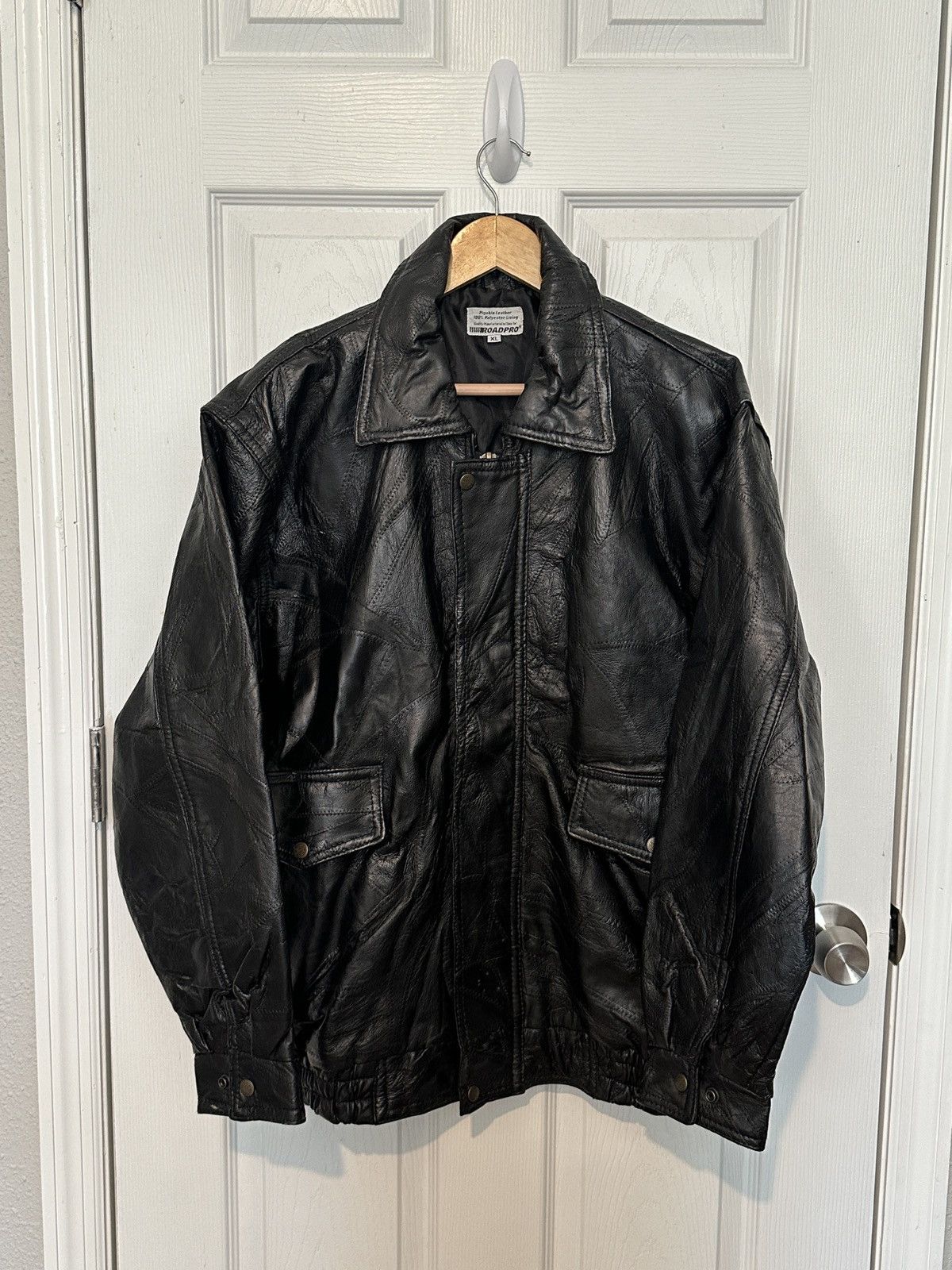 Designer × Vintage Genuine Roadpro Leather Jacket XL Size US XL / EU 56 / 4 - 5 Thumbnail