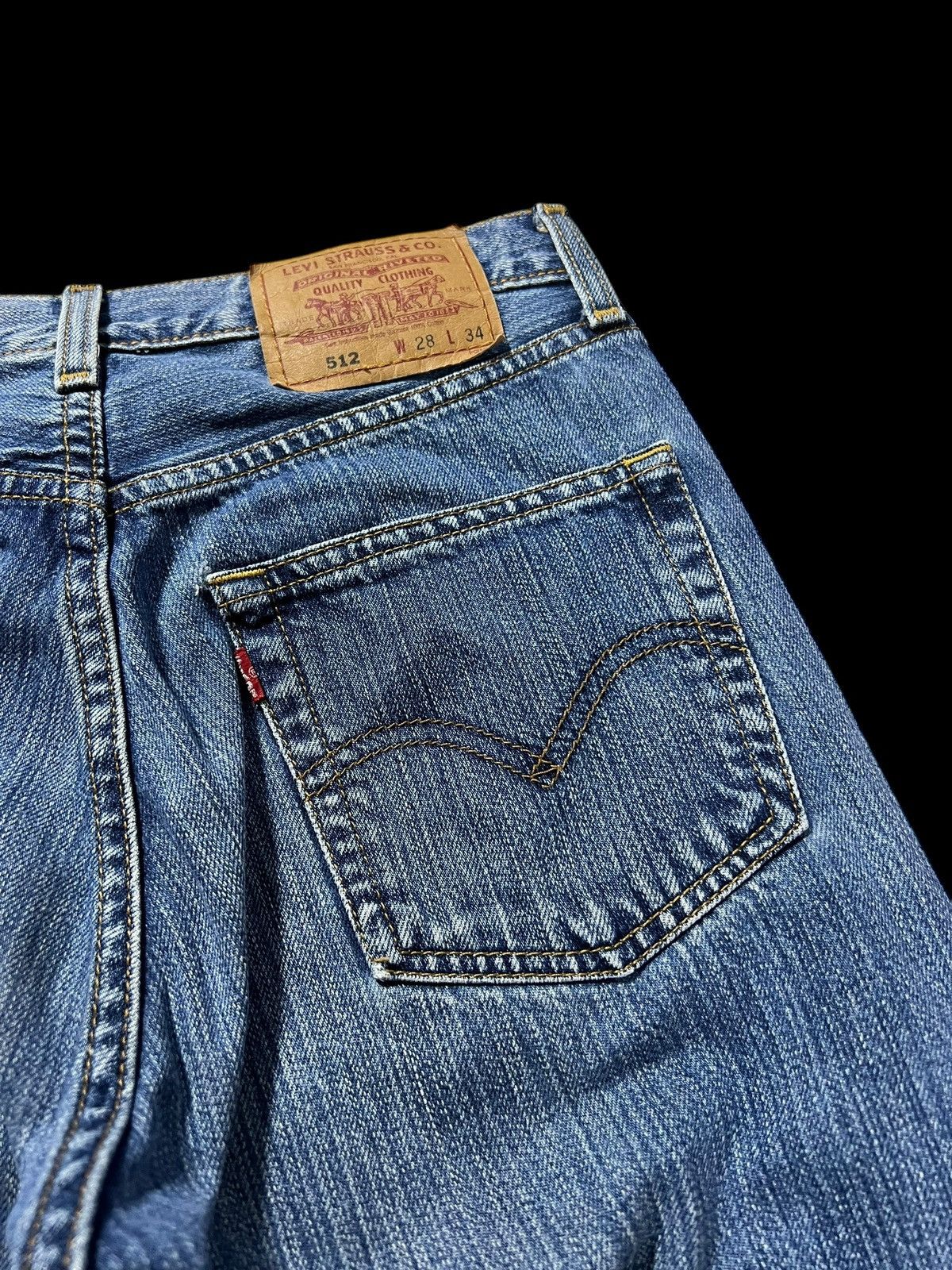 If Six Was Nine × Levi's 💥Baggy💥Vintage 90’s Levis 512 Washed Jeans Very Rare Size US 28 / EU 44 - 8 Thumbnail