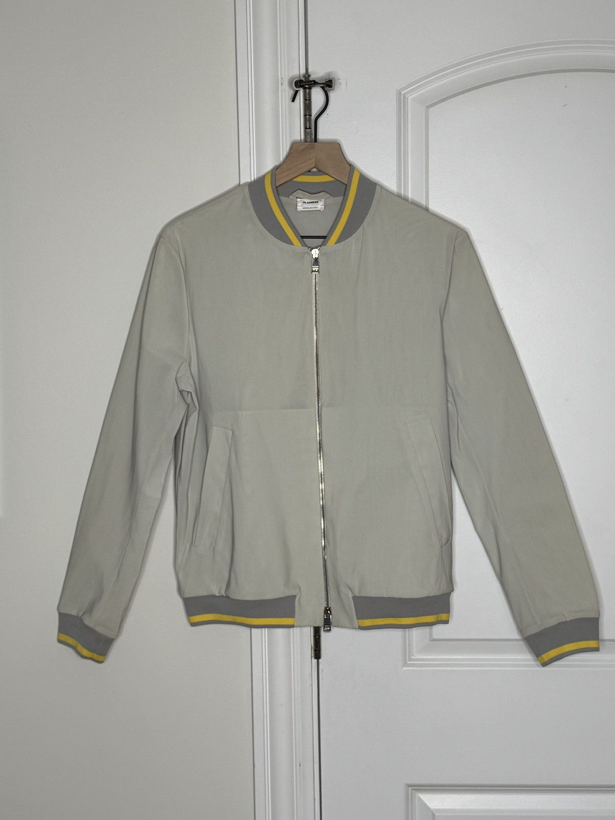 Jil Sander Gray & Yellow Lightweight Bomber