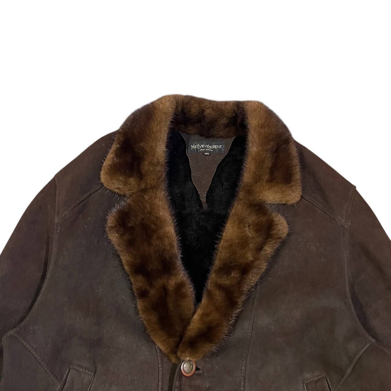 Yves Saint Laurent Vintage YSL Yves Saint Laurent Shearling Leather Jacket Size US M / EU 48-50 / 2 - 2 Thumbnail