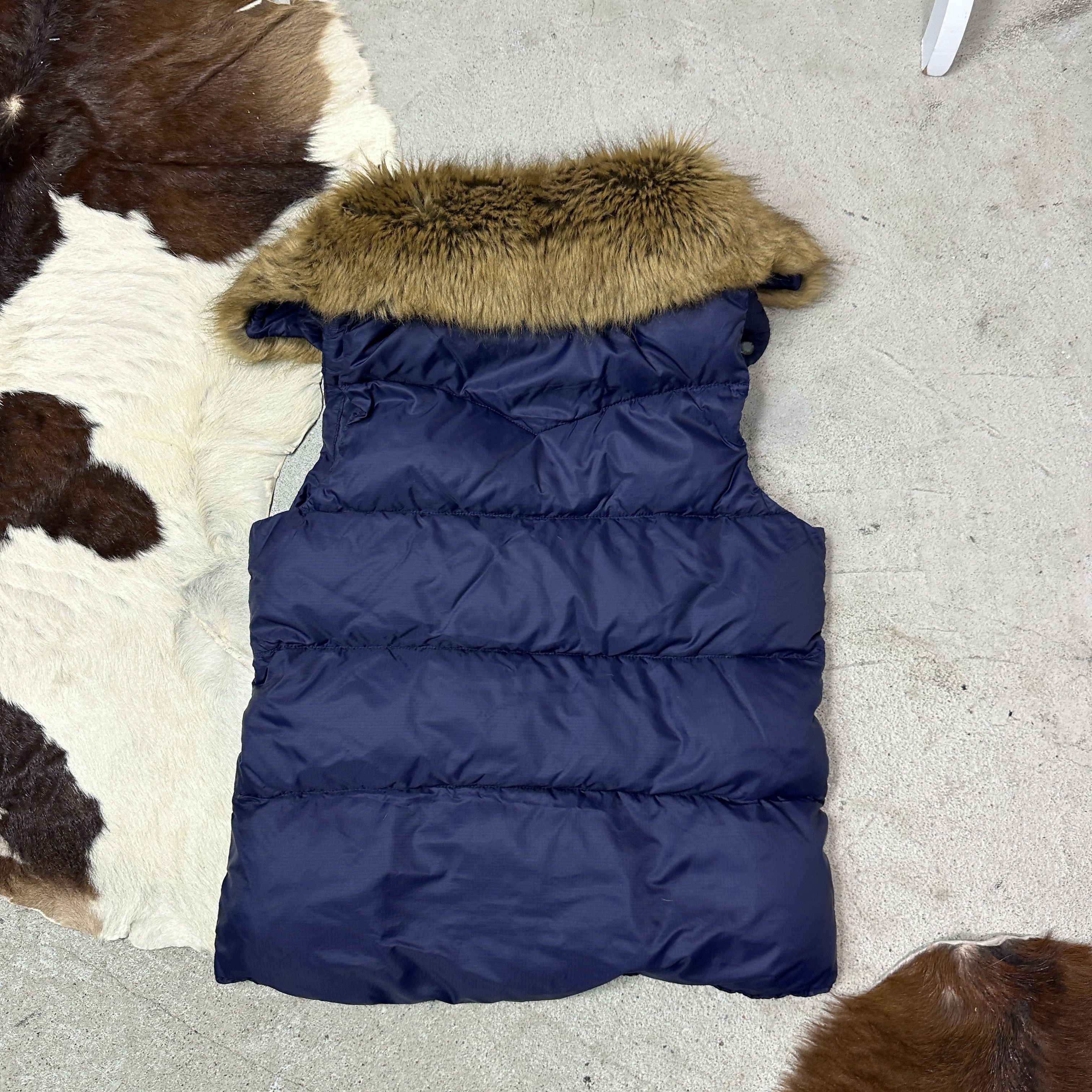 Ralph Lauren Vintage Denim Ralph Lauren Puffer Faux Fur Vest Y2K Size S / US 4 / IT 40 - 5 Thumbnail