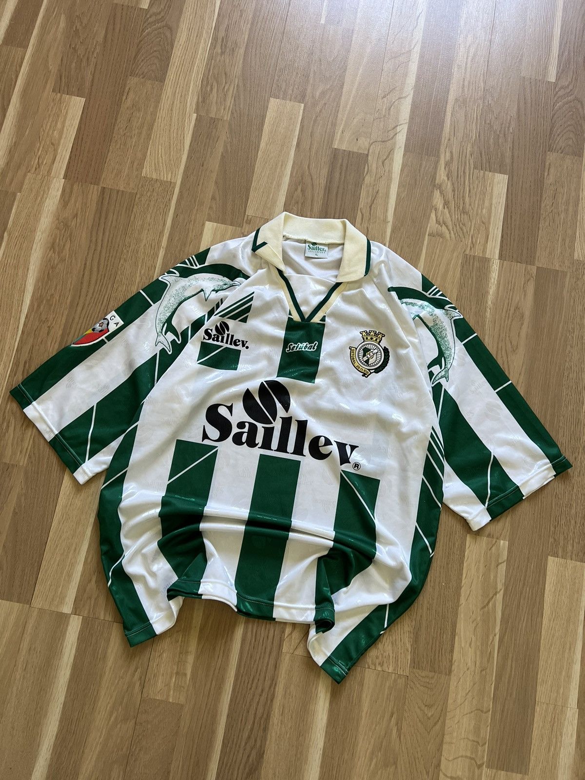 Vintage Vintage Vitoria Setubal Portugal football jersey 90s Size US L / EU 52-54 / 3 - 2 Thumbnail