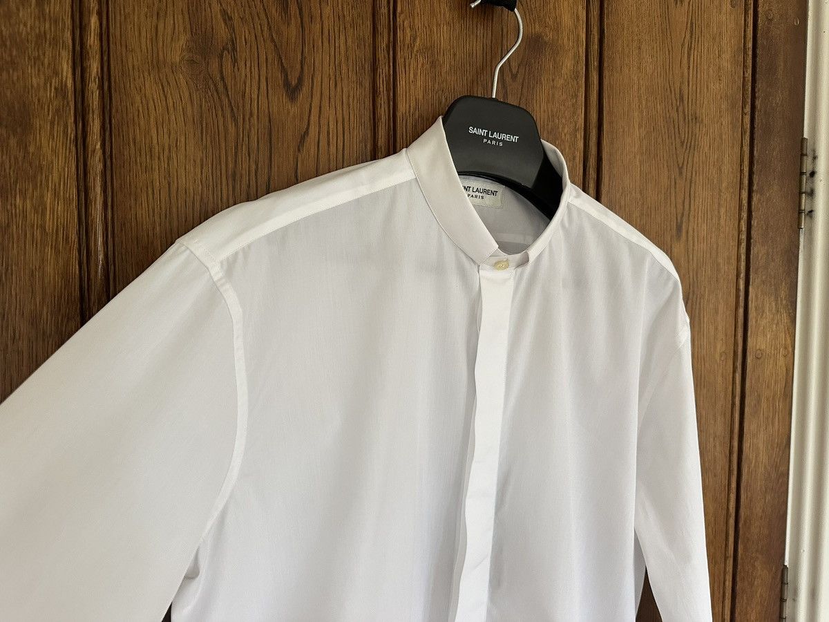 Saint Laurent Paris FW19 Saint Laurent fixed collar white shirt 40 Size 40R - 10 Thumbnail
