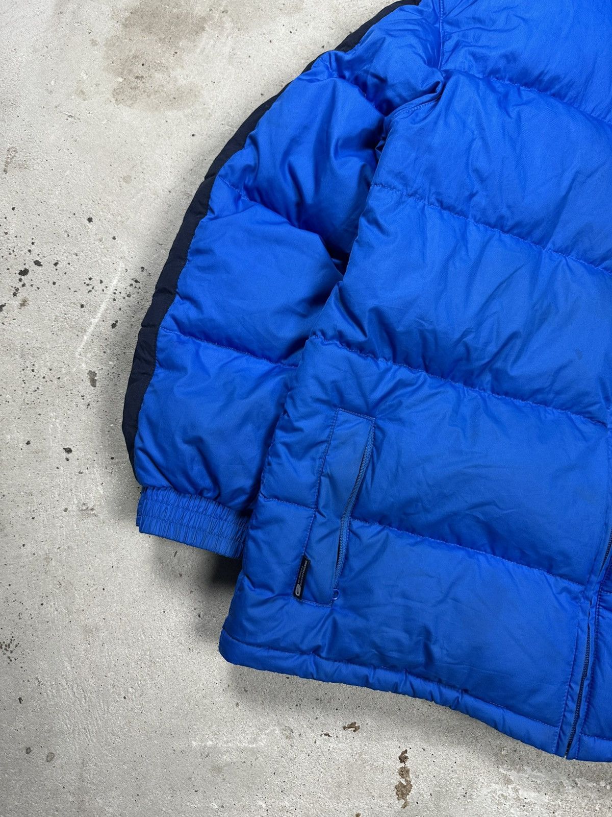 Nike × Vintage Vintage Y2K Nike Blue Down Puffer Hooded Jacket Swoosh Big Size US S / EU 44-46 / 1 - 5 Thumbnail
