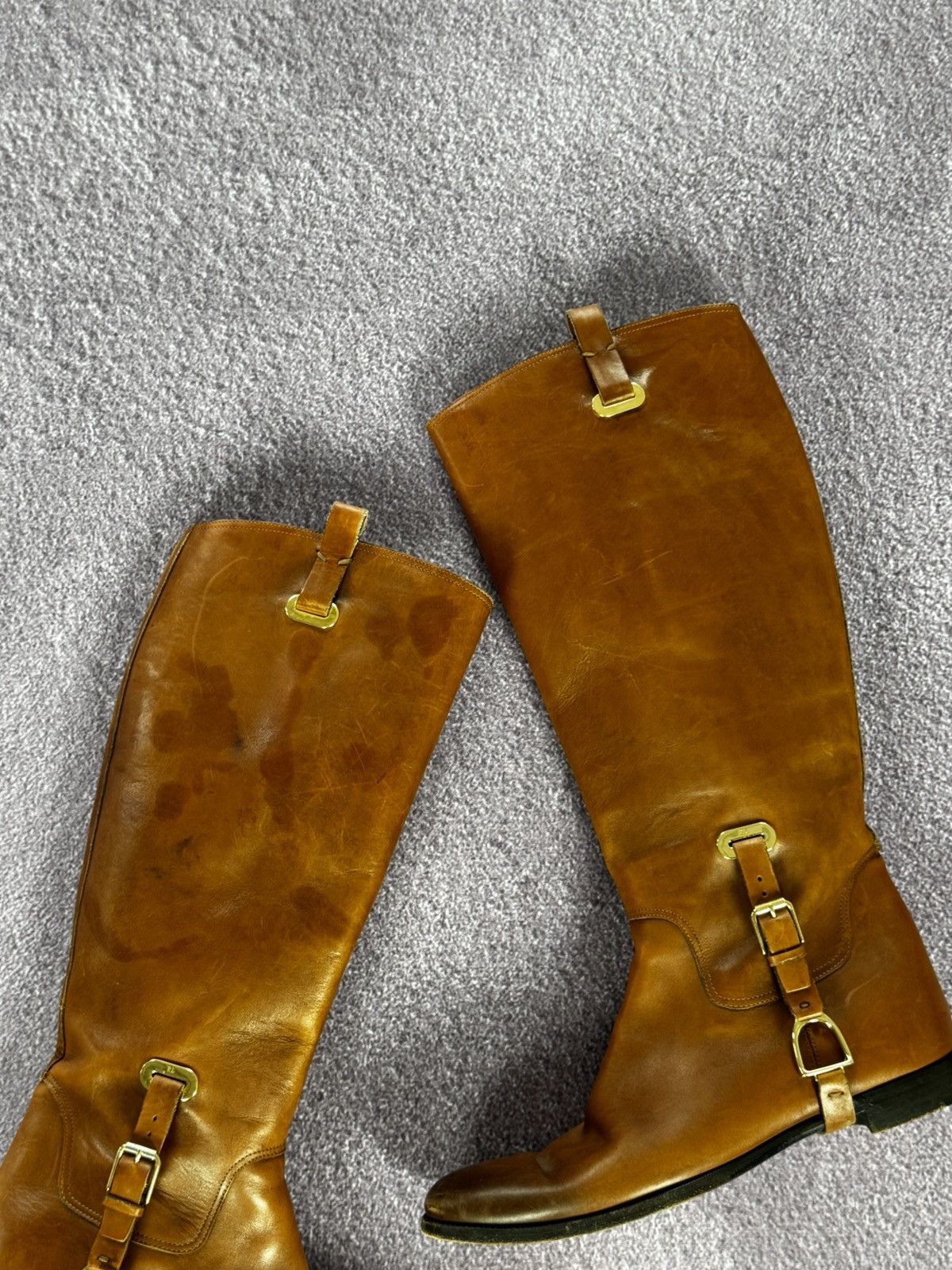 Ralph Lauren Vintage Ralph Lauren Luxury Leather Distressed 90s Boots Size US 10 / IT 40 - 4 Thumbnail