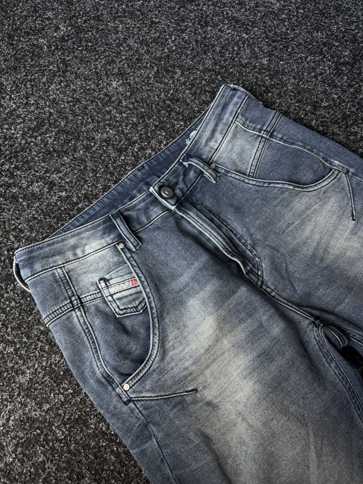 Diesel Designer Luxury Diesel Fayza-Ne Distressed Retro Jeans Y2K Size 25" / US 0 / IT 36 - 5 Thumbnail