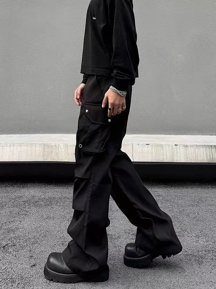 Japanese Brand × Vintage Vintage Multi-Pocket Workwear Casual Pants Black Size US 32 / EU 48 - 3 Thumbnail