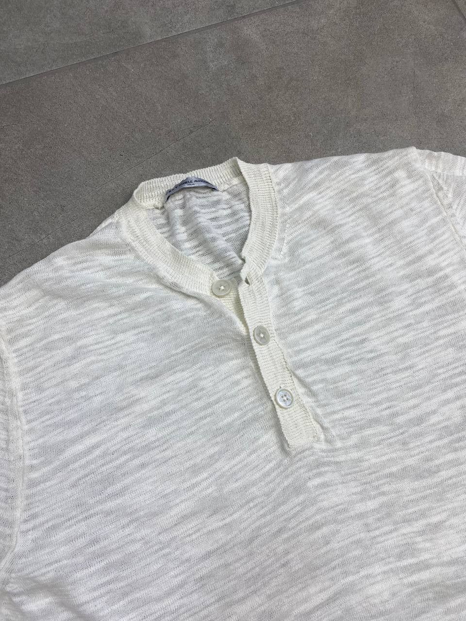 Daniele Alessandrini GREY Daniele Alessandrini Distressed Cotton Light Sweater Size US M / EU 48-50 / 2 - 6 Thumbnail