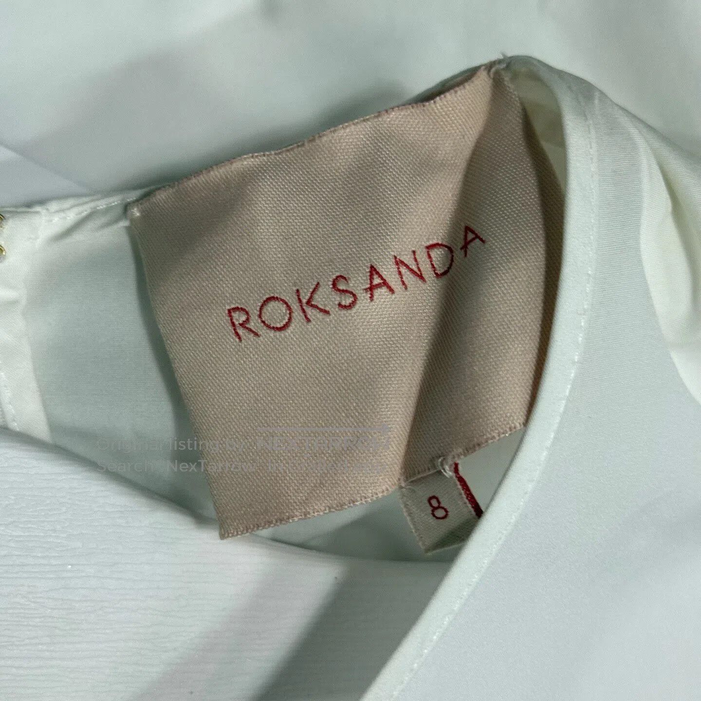 Roksanda White Ruffle Sleeve Blouse Size 8i, Women's (Size M) — image 6 of 6