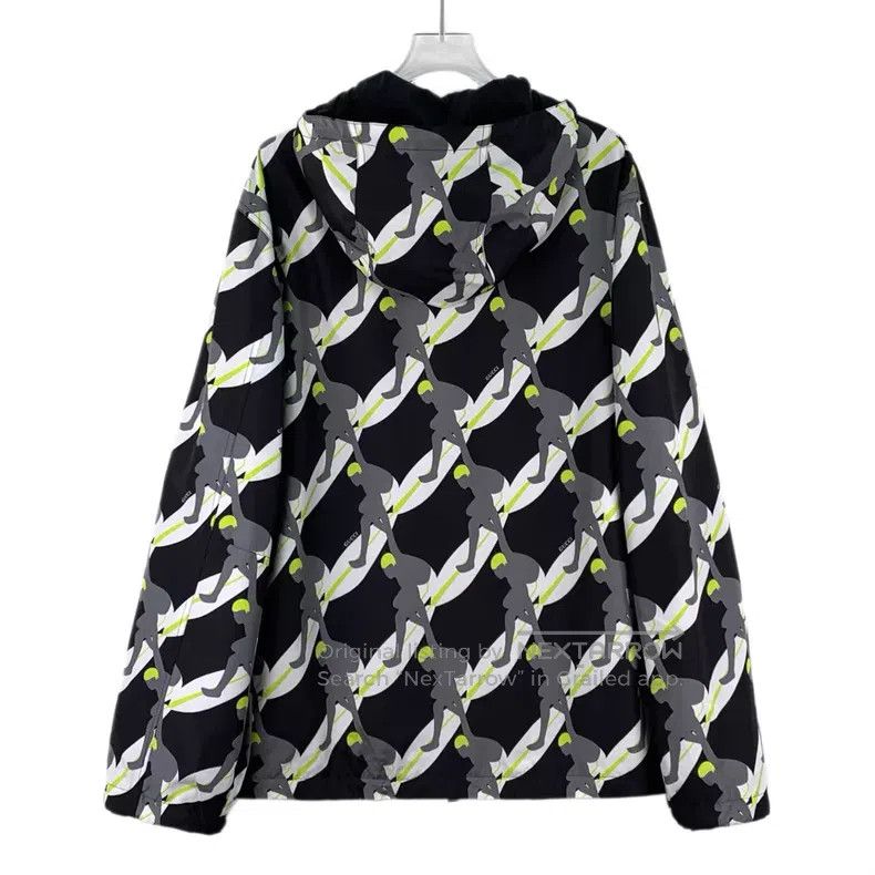 Gucci Gucci Black surfing skateboard full-print hooded zipper lo Size US M / EU 48-50 / 2 - 2 Thumbnail