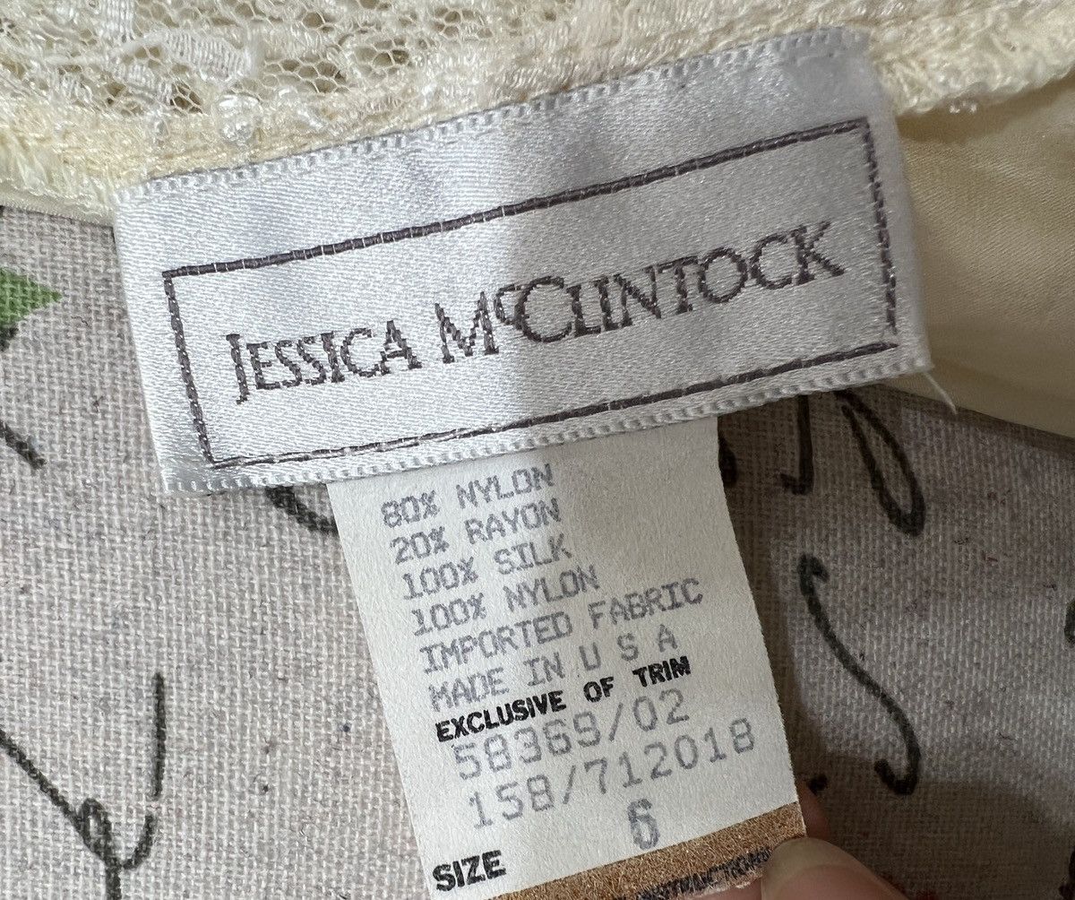 Jessica McClintock VTG 80s JESSICA MCCLINTOCK Ivory Lace Victorian StyleWedding Size M / US 6-8 / IT 42-44 - 5 Thumbnail
