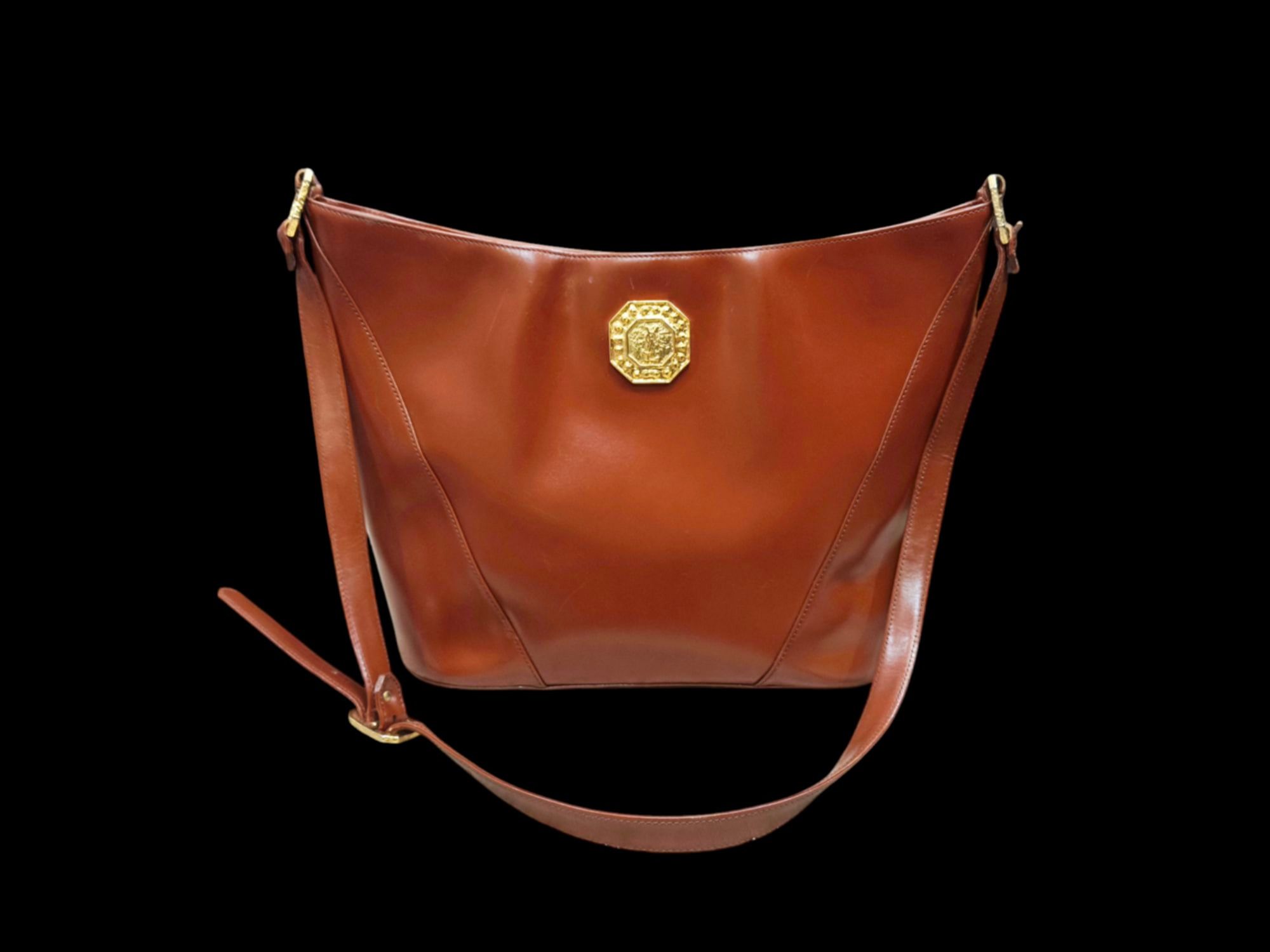 Yves Saint Laurent RARE VINTAGE YVES SAINT LAURENT GUINE LEATHER SHOULDER BAG Size ONE SIZE - 2 Thumbnail