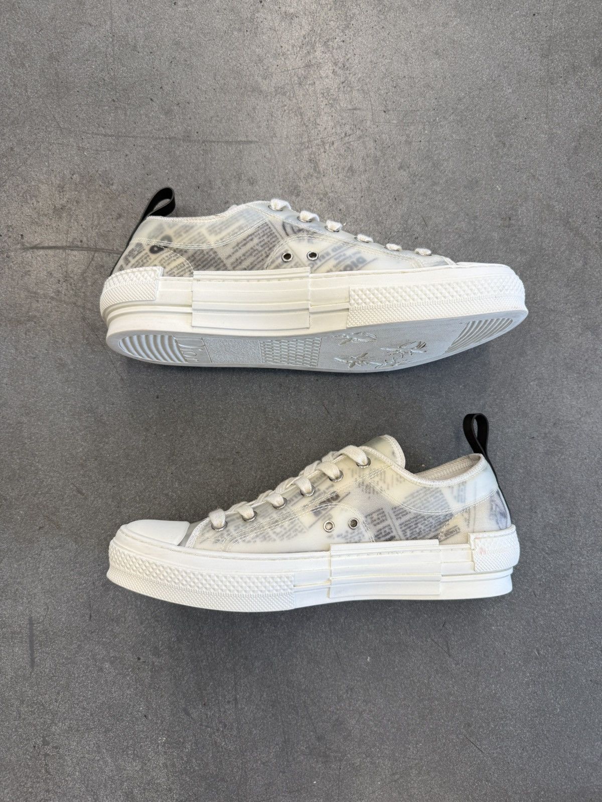 Dior Dior Daniel Ansham Newspaper Two Tone Oblique Mesh Low Top Size US 7 / EU 40 - 2 Thumbnail