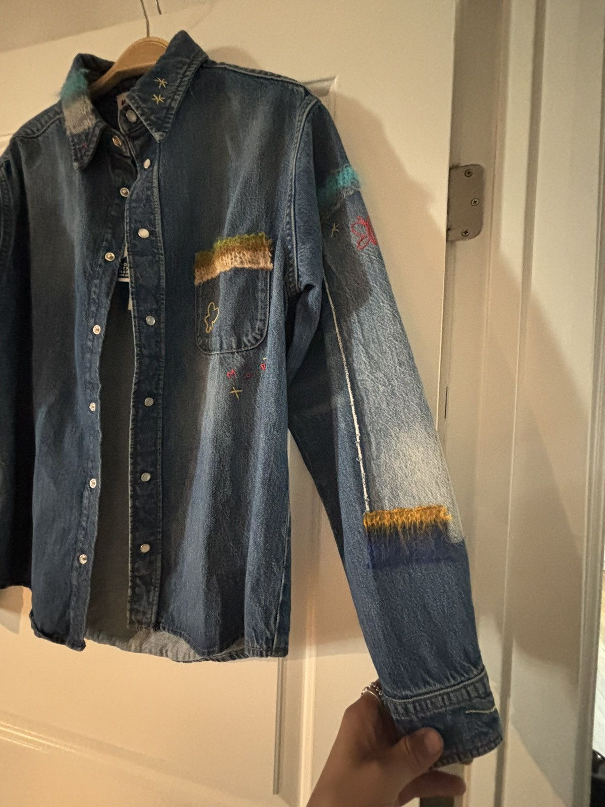 Marni Marni Denim Shirt with pearlized buttons Size US S / EU 44-46 / 1 - 6 Thumbnail