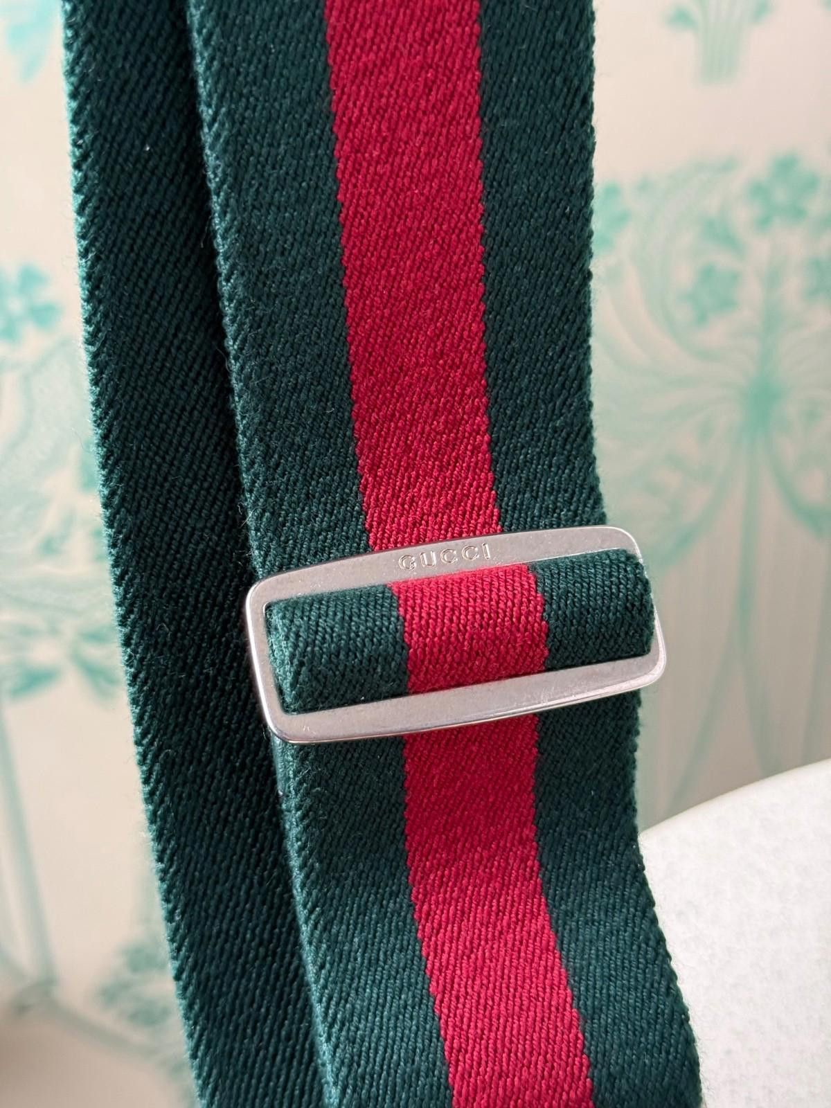 Gucci Web Elastic Double GG Marmont Buckle Belt 90 / 36