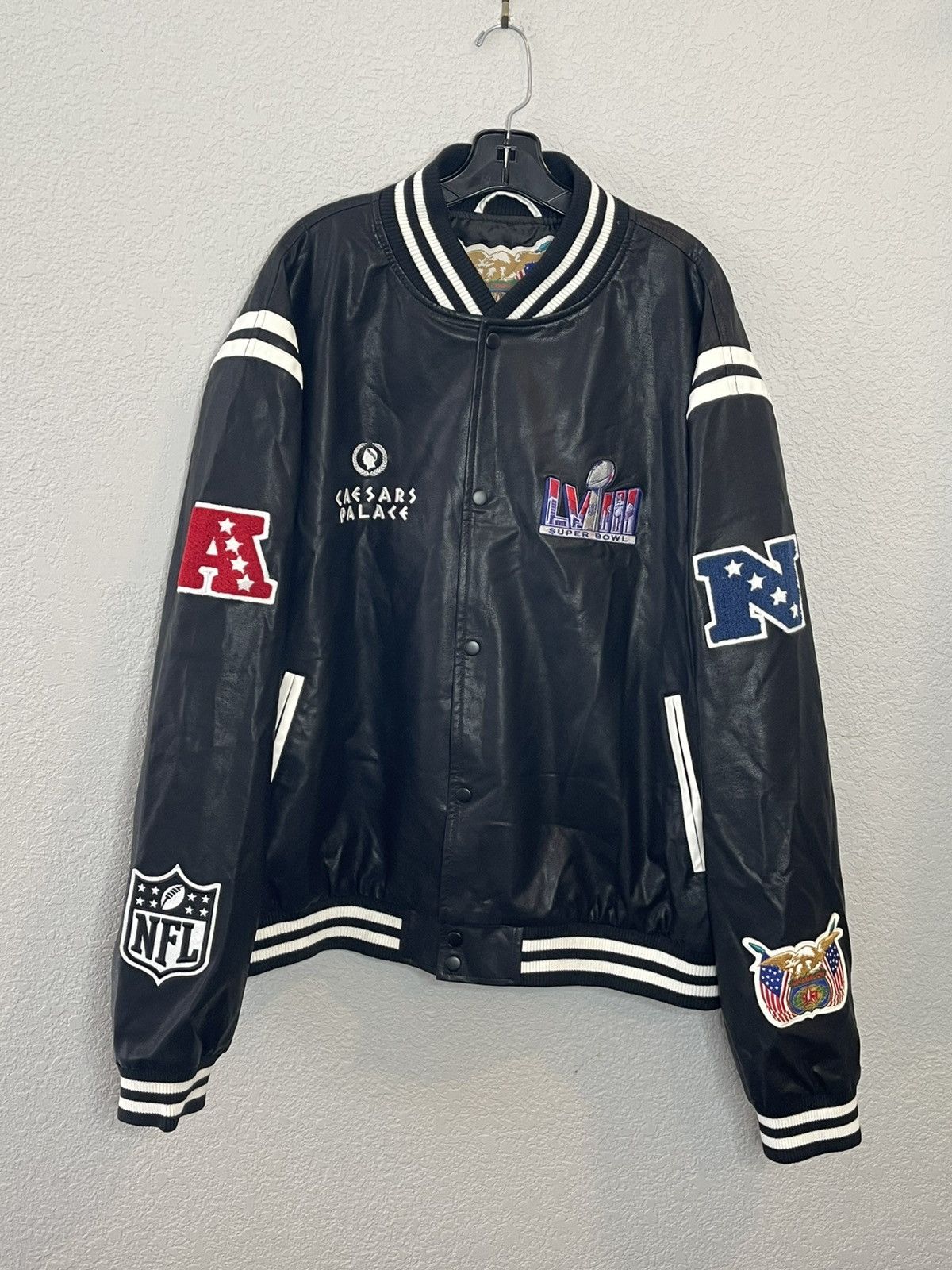 The Unbranded Brand Super Bowl LVIII NFL Embroidered Unbranded Faux Jacket VGC Size US XXL / EU 58 / 5 - 4 Thumbnail