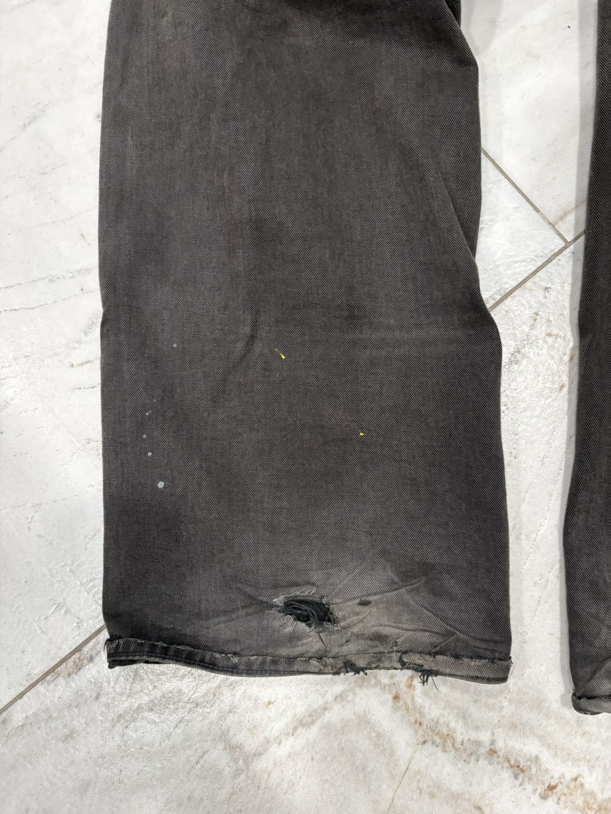 Vuja De GUNTHER DESTROYED DOUBLE-KNEE PANTS IN BRUSHED COTTON Size US 35 - 6 Thumbnail