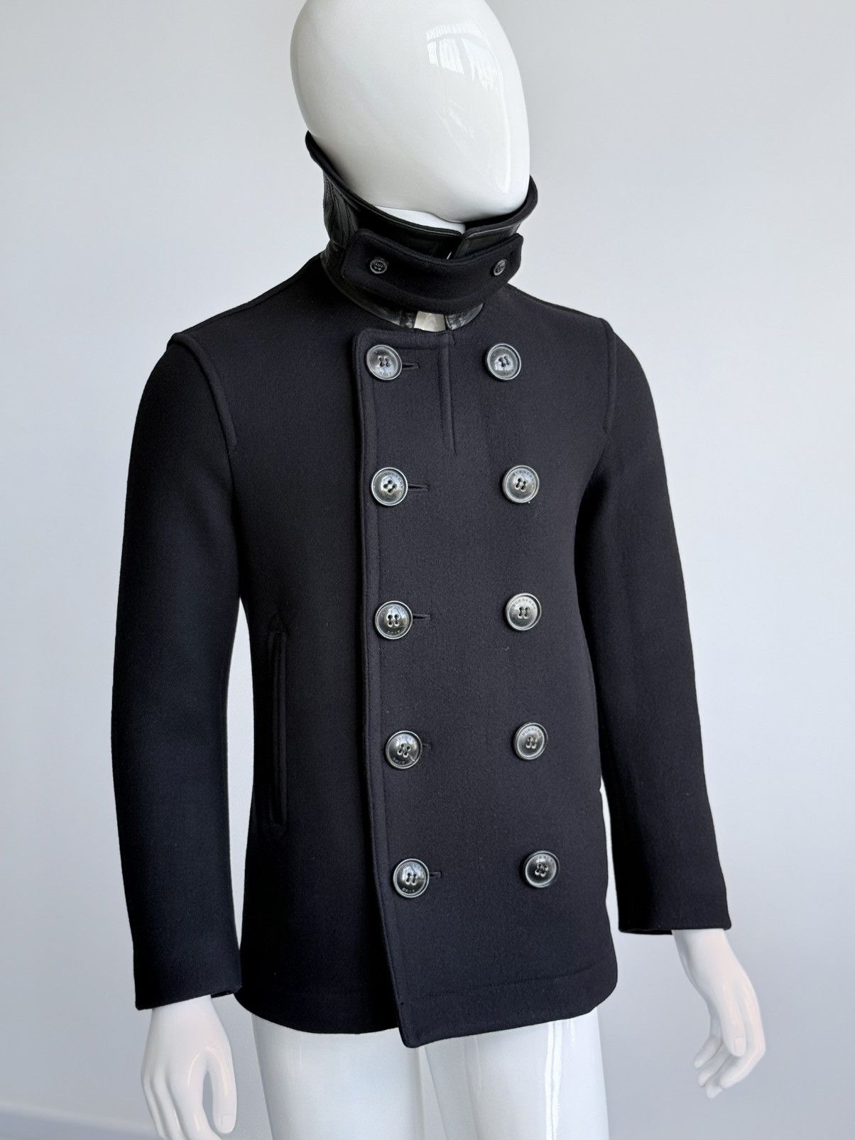 Burberry Burberry Brit Eckford Wool Double Breasted Peacoat Size S Size US S / EU 44-46 / 1 - 4 Thumbnail