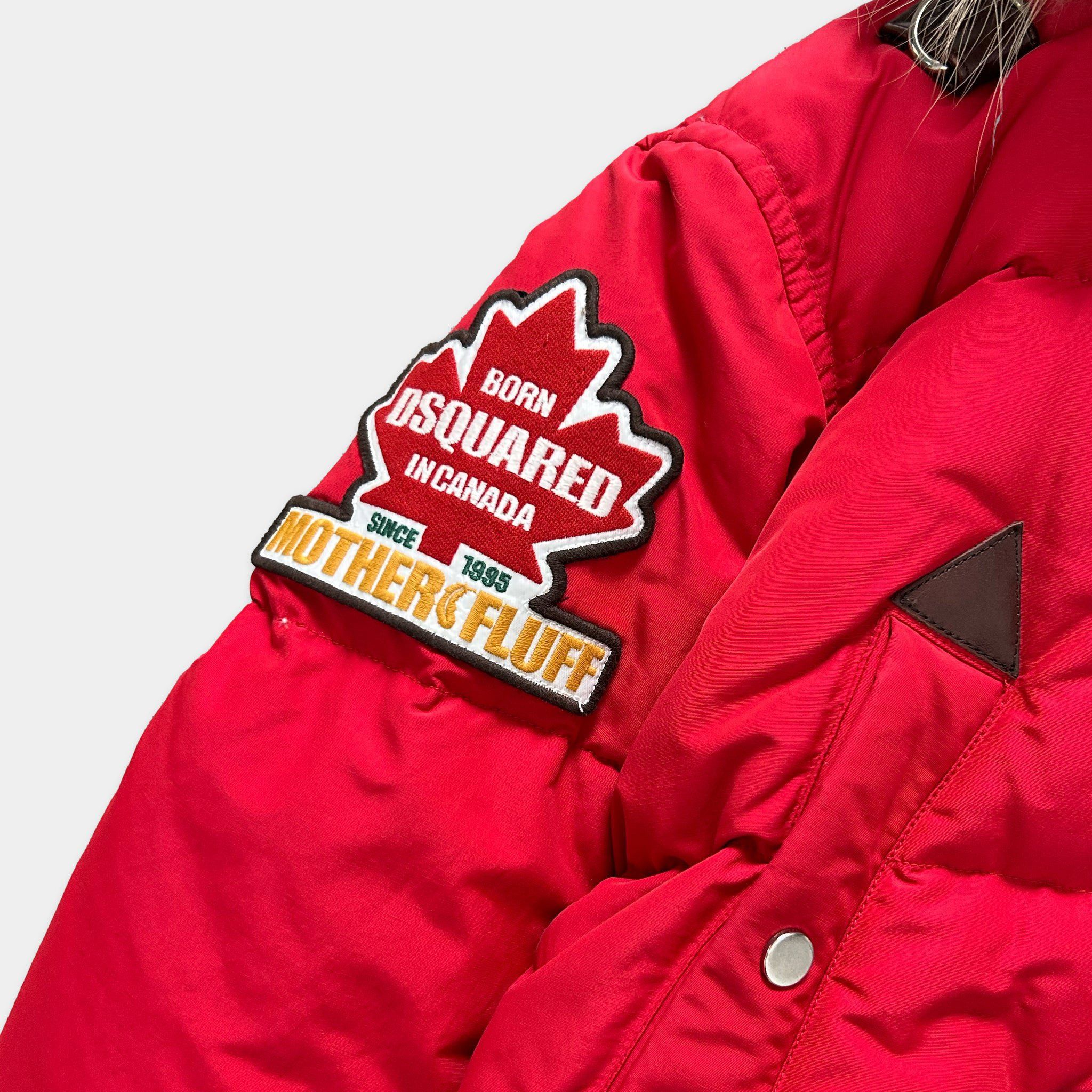 Dsquared2 Dsquared2 2000's Red Fur Bomber Jacket Size US S / EU 44-46 / 1 - 2 Thumbnail