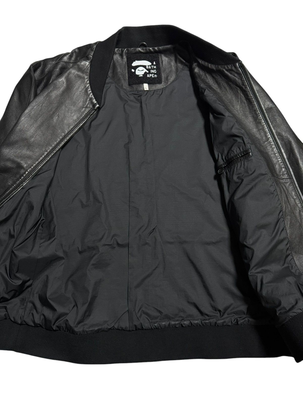 Bape BAPE Star patch Sheep Lether Jacket Black Size US L / EU 52-54 / 3 - 2 Thumbnail