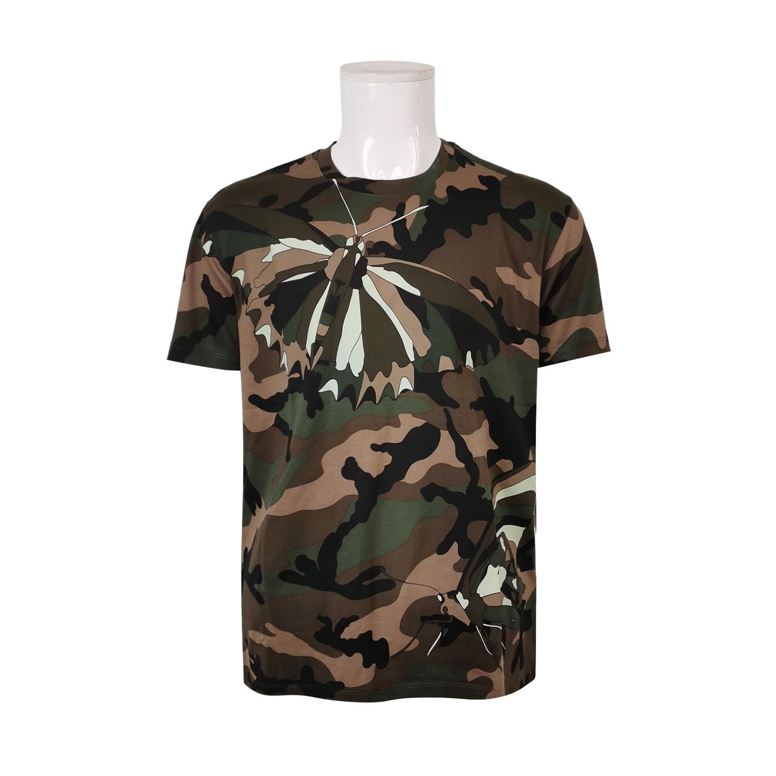 Valentino Valentino Camo Butterfly Print T-Shirt Size M Size US M / EU 48-50 / 2 - 1 Thumbnail