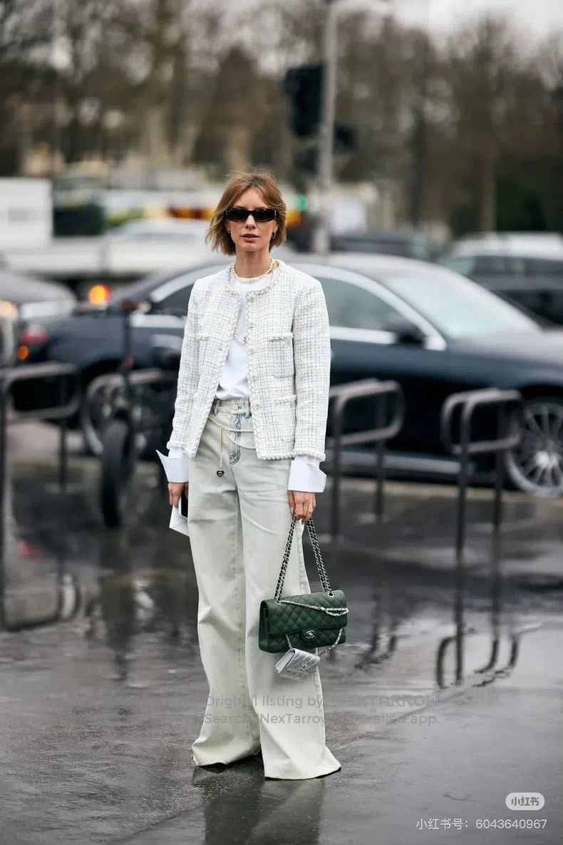 Chanel Chanel 25C white rolled tweed four-pocket double-breasted Size XS / US 0-2 / IT 36-38 - 9 Thumbnail