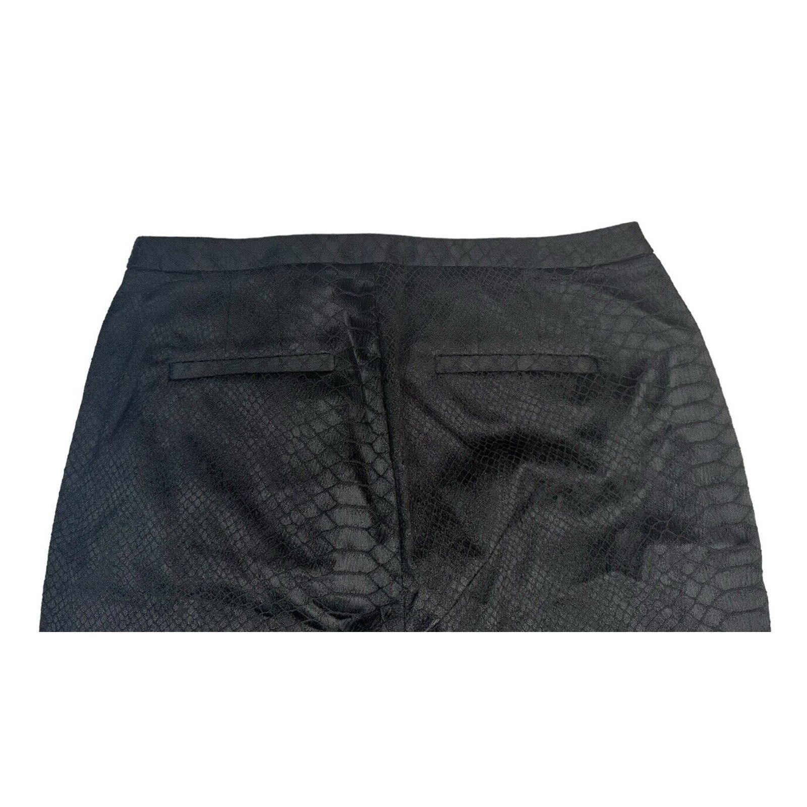 Jennifer Lopez Jennifer Lopez Black Snake Cropped Ankle Pants Stretch 6 Size 28" / US 6 / IT 42 - 7 Thumbnail