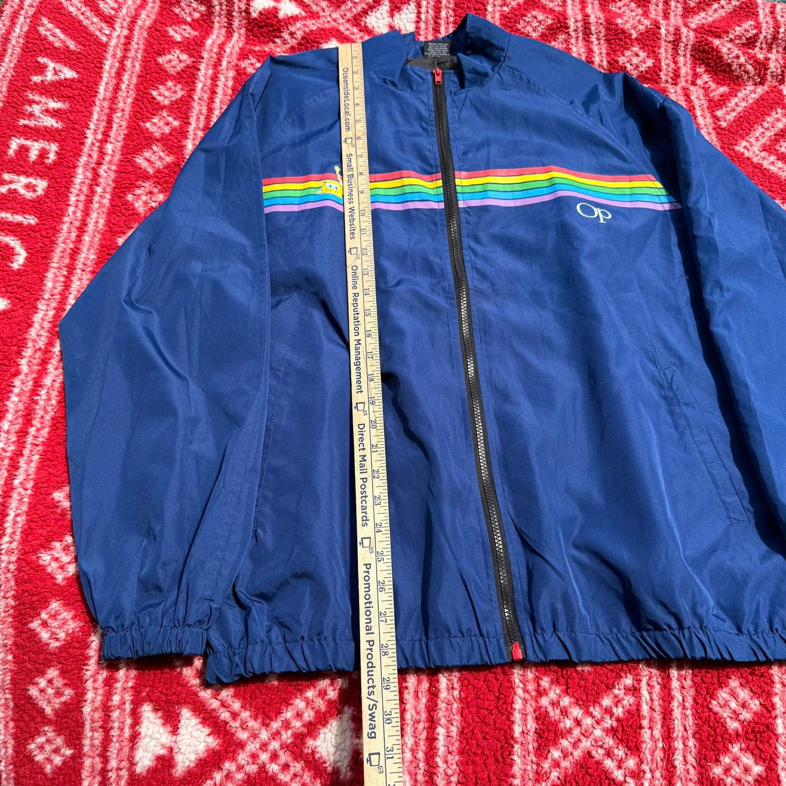 Ocean Pacific Nickelodeon SpongeBob x OP Ocean Pacific Windbreaker Size US XL / EU 56 / 4 - 4 Thumbnail