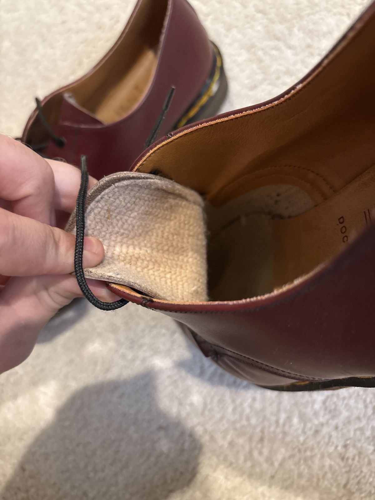 Dr. Martens Cherry red Dr.Martens hand made in England Size US 9 / EU 42 - 2 Thumbnail