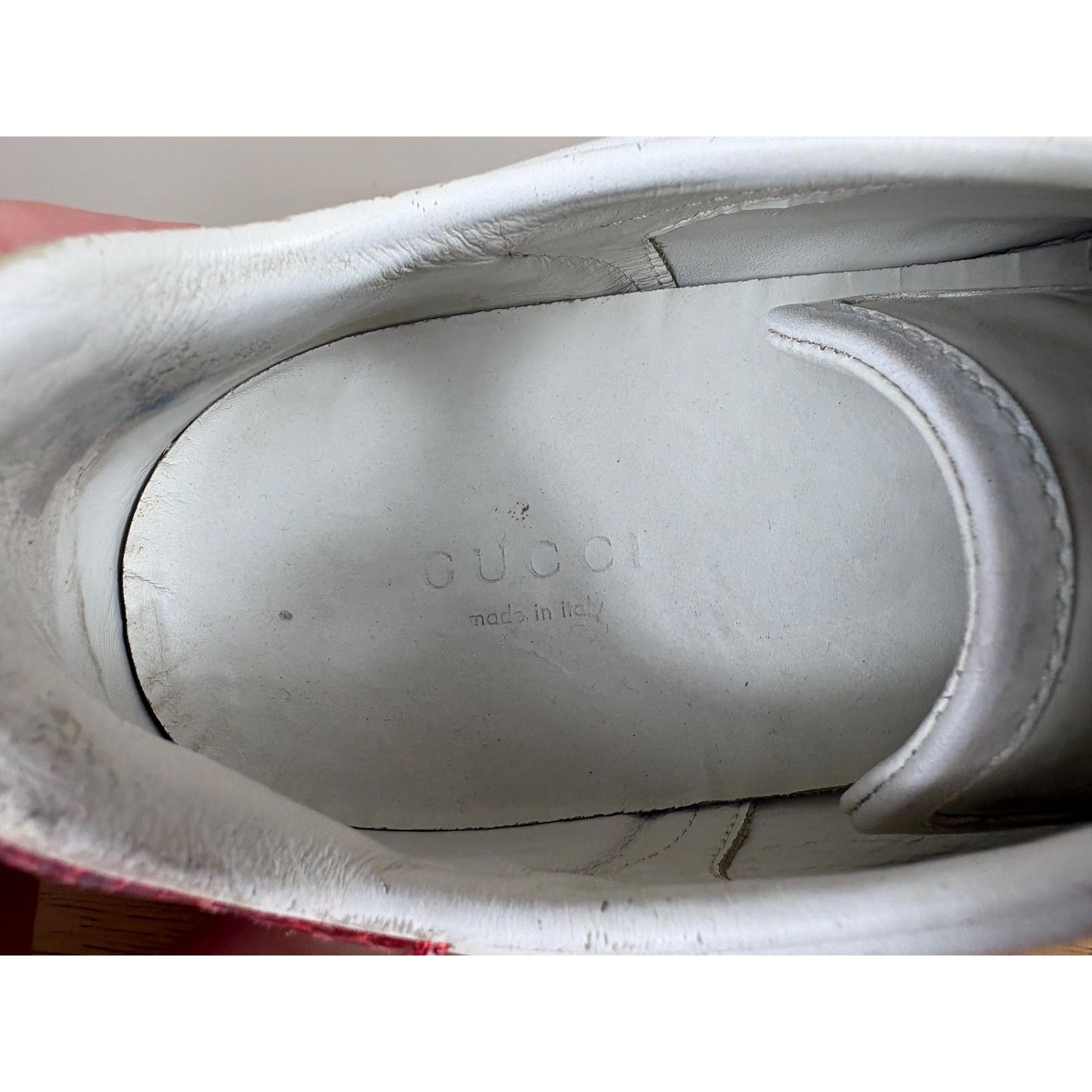 Gucci Authentic Gucci Ace White Leather Embroidered Sneaker Size US 6.5 / IT 36.5 - 5 Thumbnail