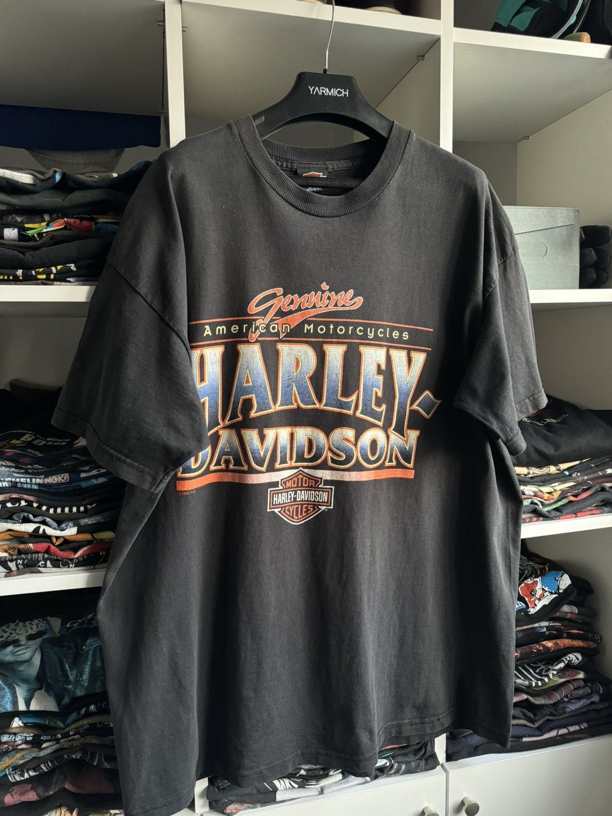 Harley Davidson Vintage 1998 Harley Davidson West Germany Printed Tee Size US XXL / EU 58 / 5 - 2 Thumbnail
