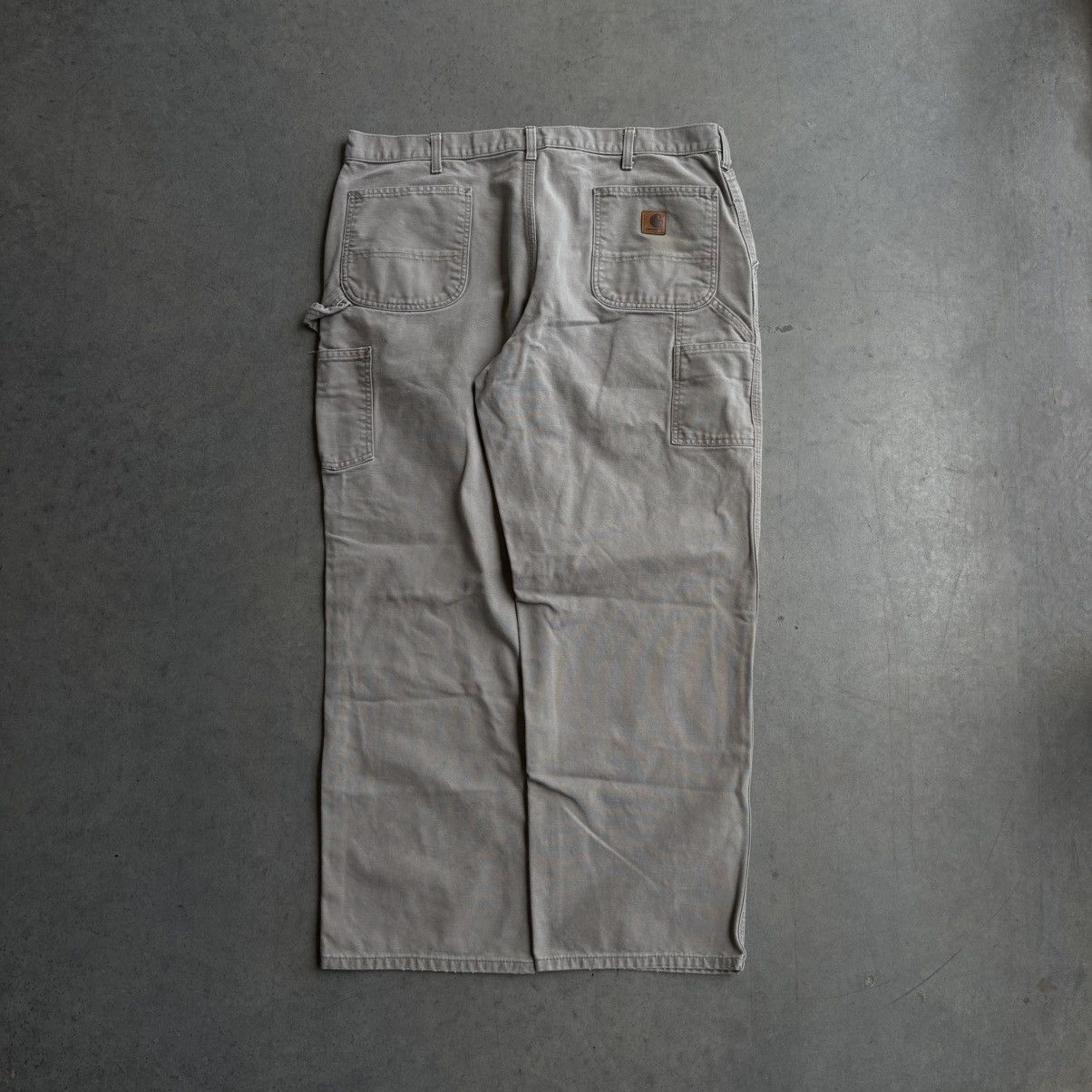 Carhartt × Vintage Vintage 40x30 Carhartt Carpenter Pants Beige Workwear Baggy Size US 40 / EU 56 - 8 Thumbnail