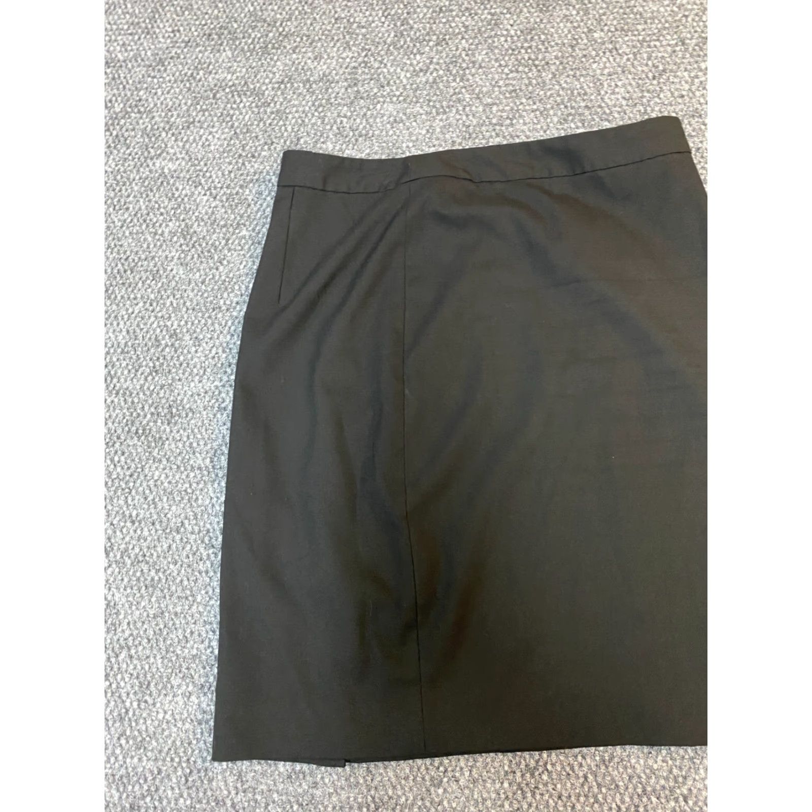 Banana Republic Banana Republic Skirt Womens 8 Black Zip A-Line Knee Length Knit Cotton High Rise Regular Pockets Zipper Vel Casual Vintage No Size 30" / US 8 / IT 44 - 3 Thumbnail