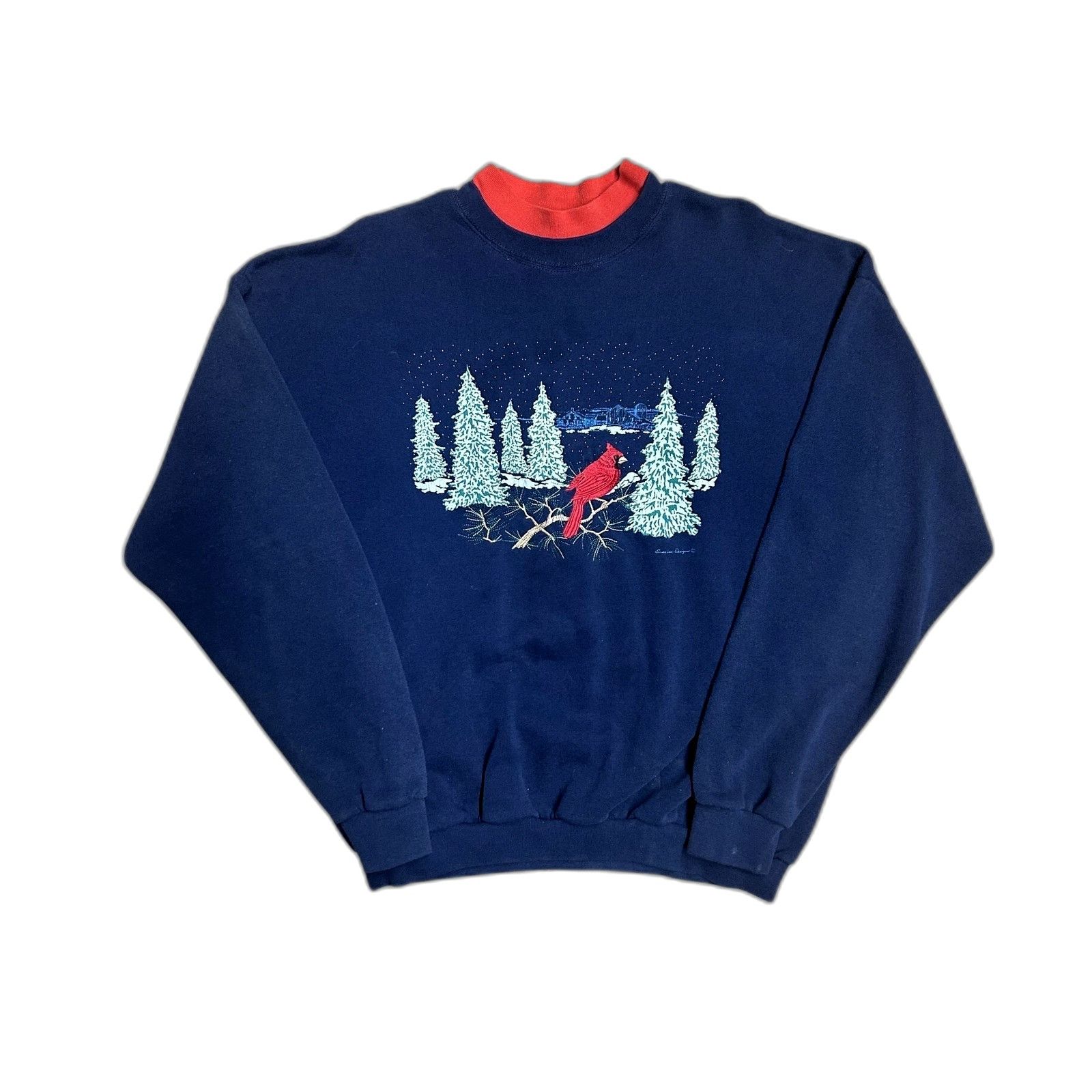 Vintage Vintage Pheasant Shade Cardinal Sweatshirt Collared Xl Blue Size US XL / EU 56 / 4 - 1 Thumbnail