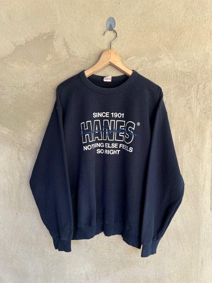 Hanes Vintage Hanes Spell Out Sweatshirt Size US M / EU 48-50 / 2 - 2 Thumbnail