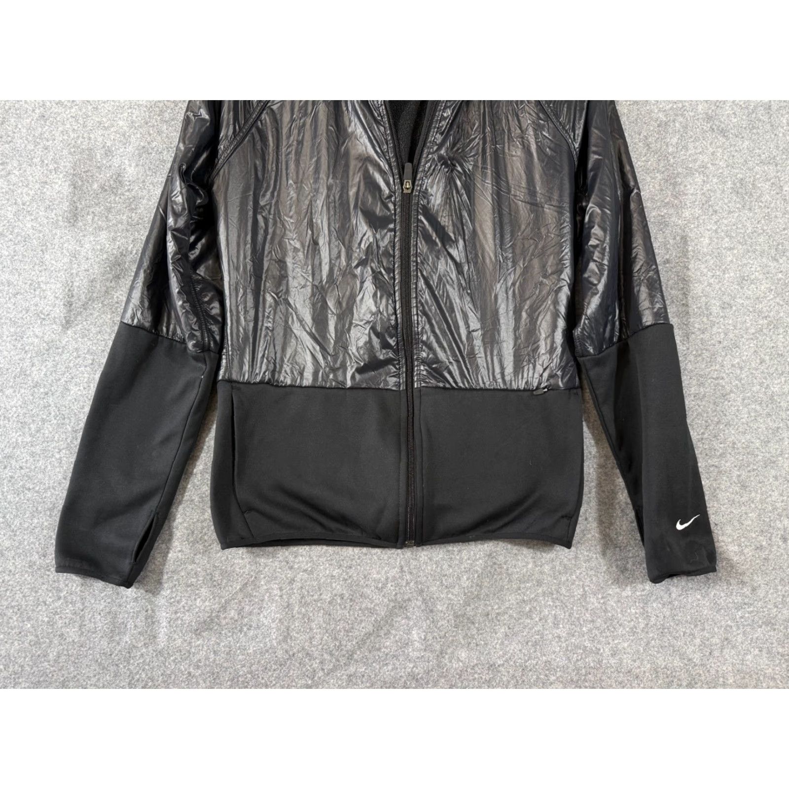 Nike Nike Therma-Fit Hooded Jacket Womens M Black Full-Zip Fleece Water Repellent Size M / US 6-8 / IT 42-44 - 4 Thumbnail