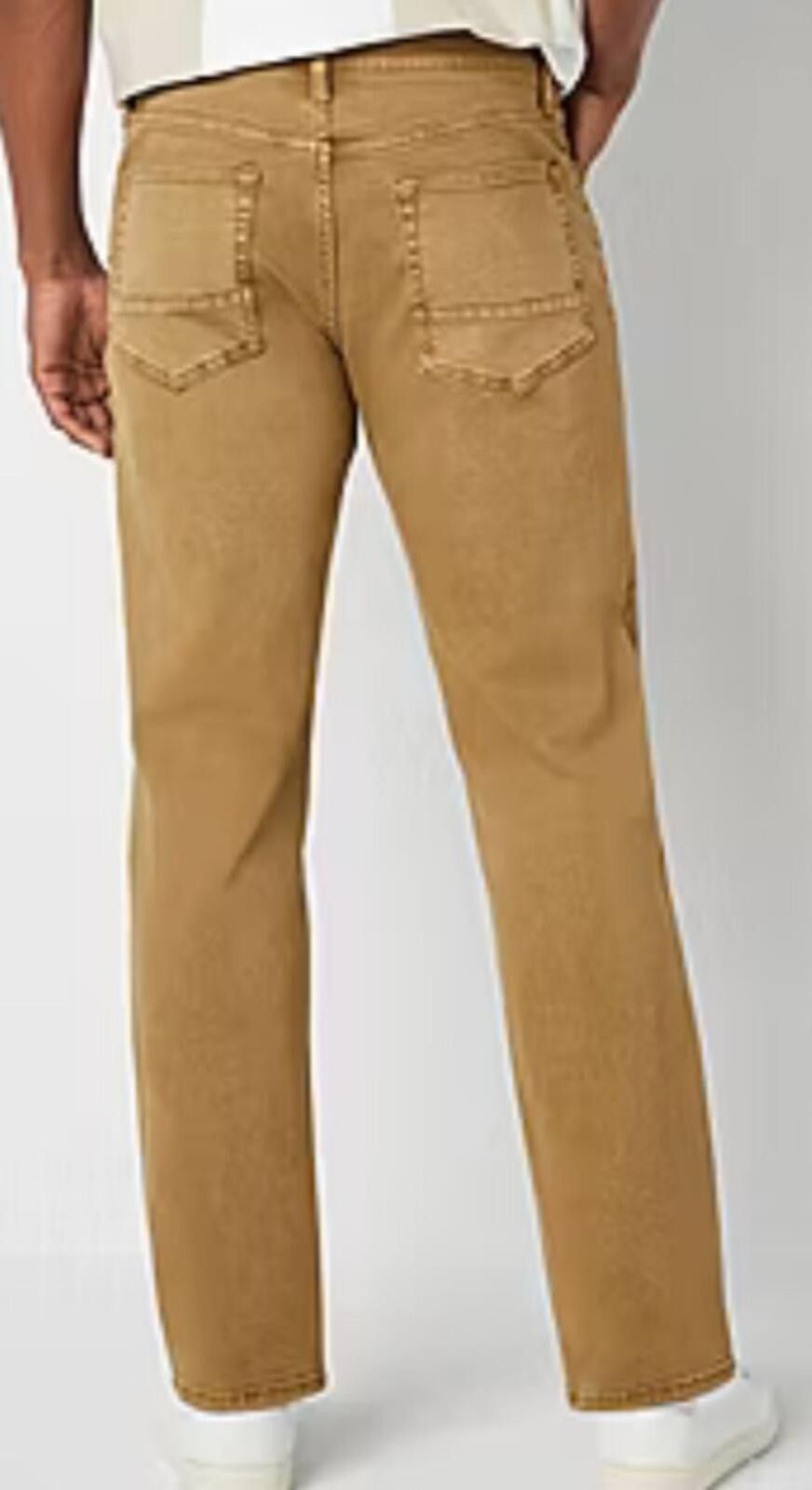 Arizona Jean Co. New Arizona Men's 34W X 32L Otter Color Straight Fit Jeans Size US 34 / EU 50 - 2 Thumbnail