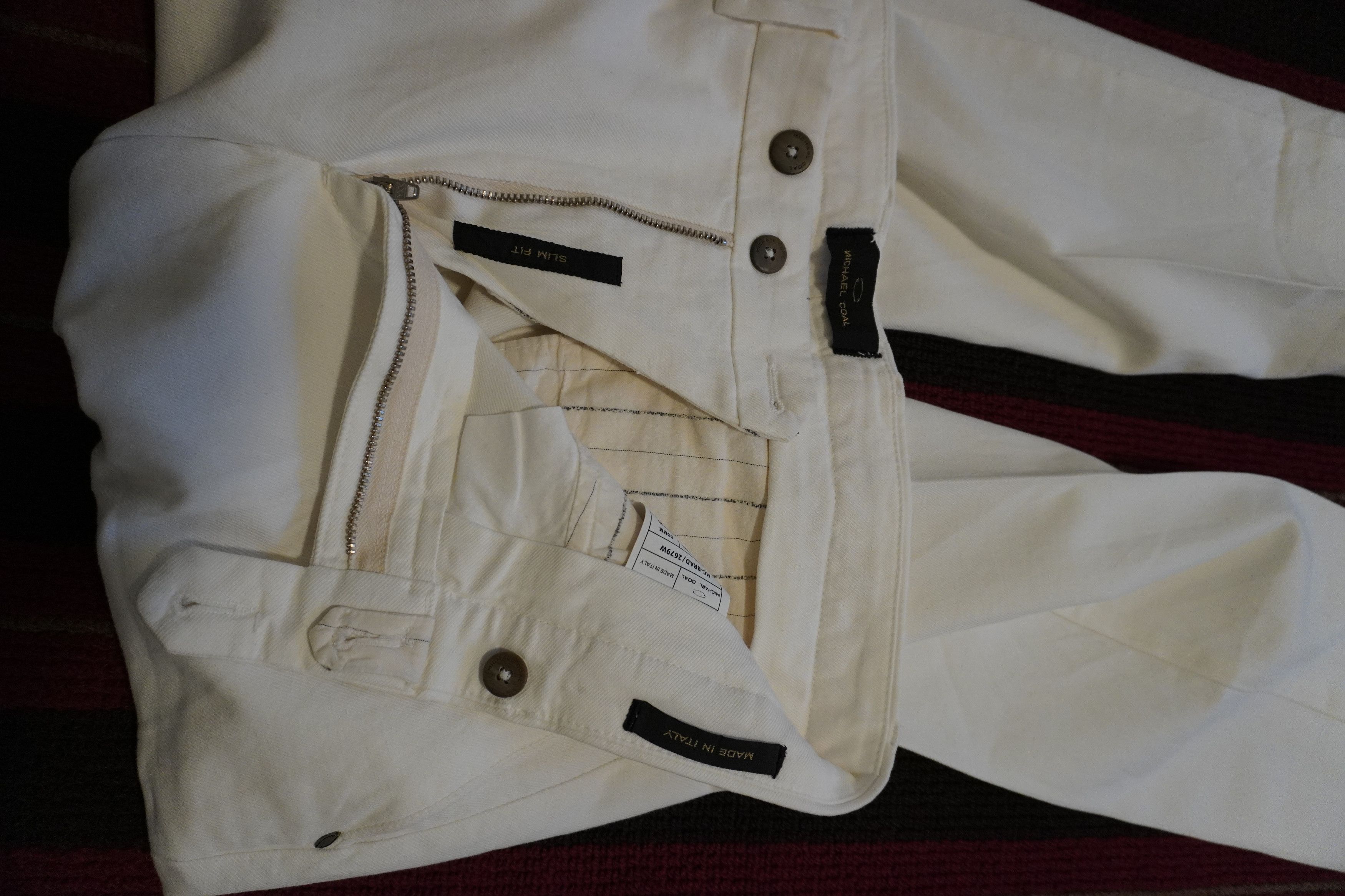 Other MICHAEL COAL WHITE CHINO Size US 32 / EU 48 - 3 Thumbnail
