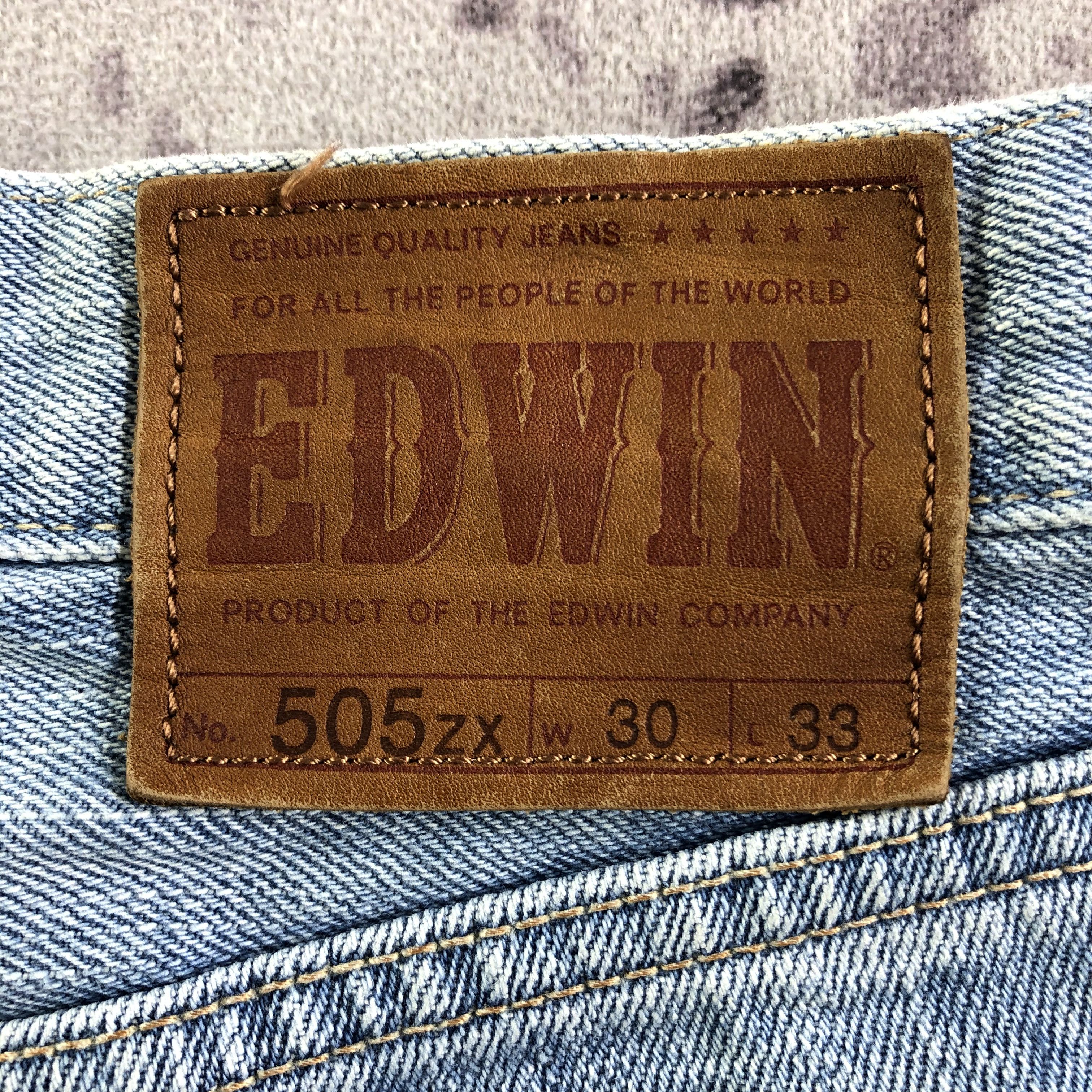 Edwin Vintage Light Wash Edwin 505 Selvedge Jeans-JM3570 Size US 31 - 5 Thumbnail