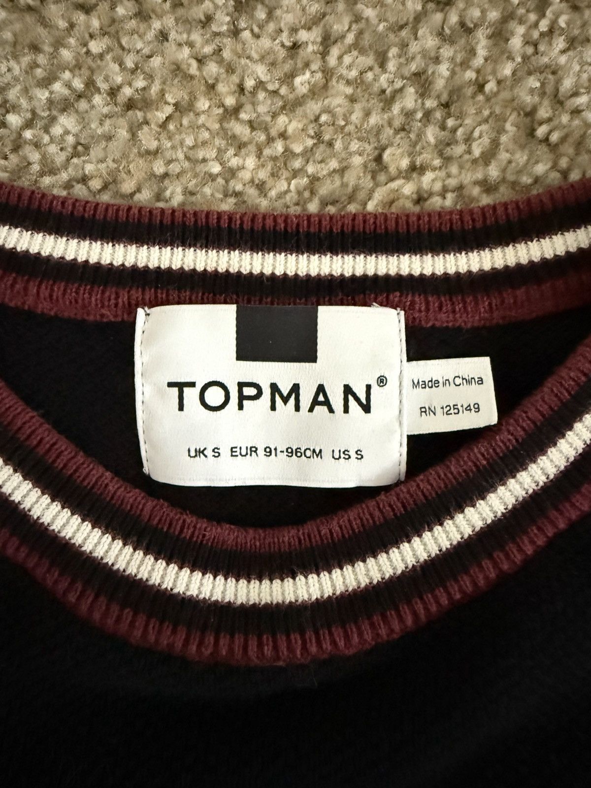 Topman Knit Tipped Piqué T-Shirt Size US S / EU 44-46 / 1 - 2 Thumbnail