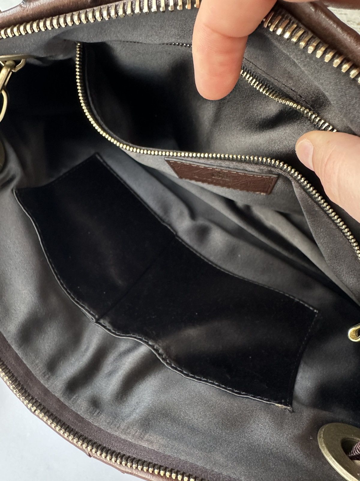 Lanvin Lanvin Amalia Ostrich Handbag Brown Retail $6000 Excellent Size ONE SIZE - 12 Thumbnail