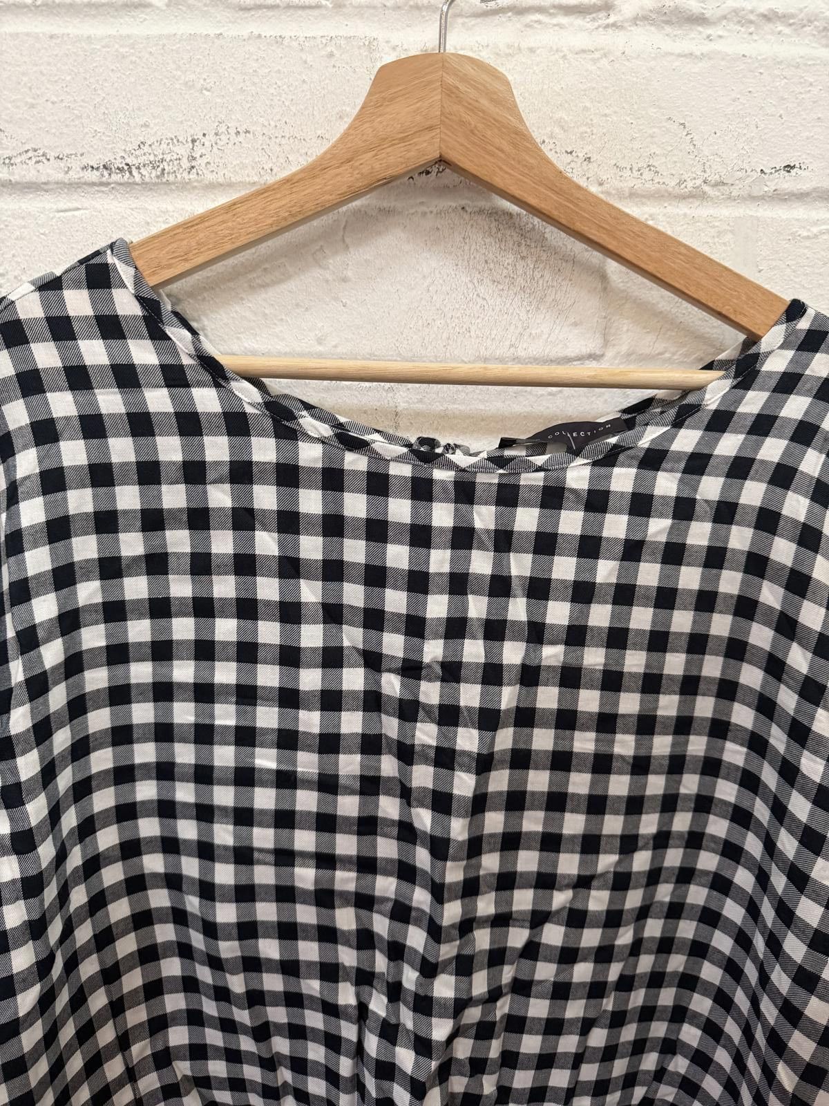 Other M&S Collection Black and White Gingham Check Blouse Size 8 Size S / US 4 / IT 40 - 2 Thumbnail