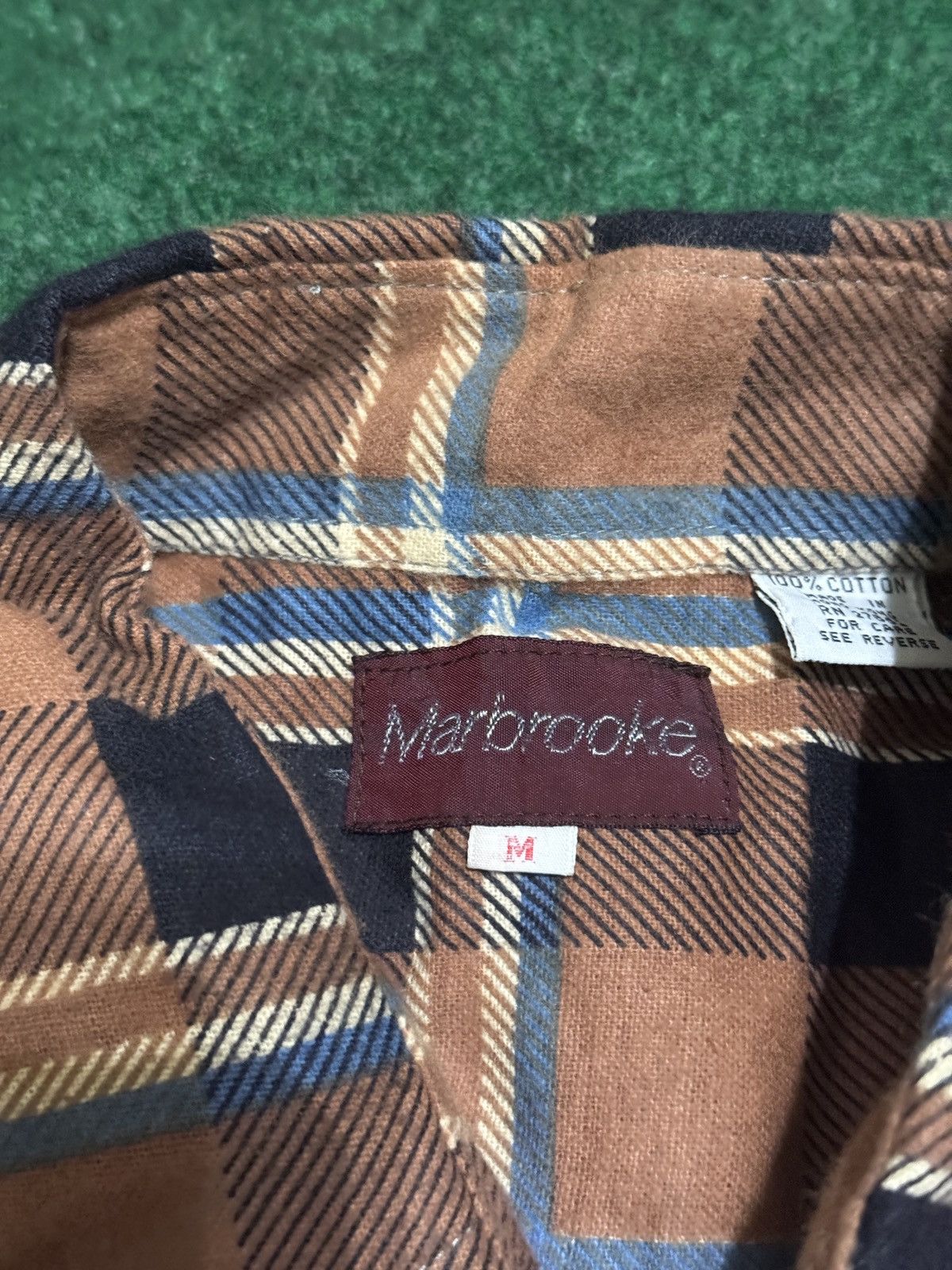 Vintage Vintage 90s Marbrooke Cotton Medium Retro Flannel Shirt Size US M / EU 48-50 / 2 - 3 Thumbnail