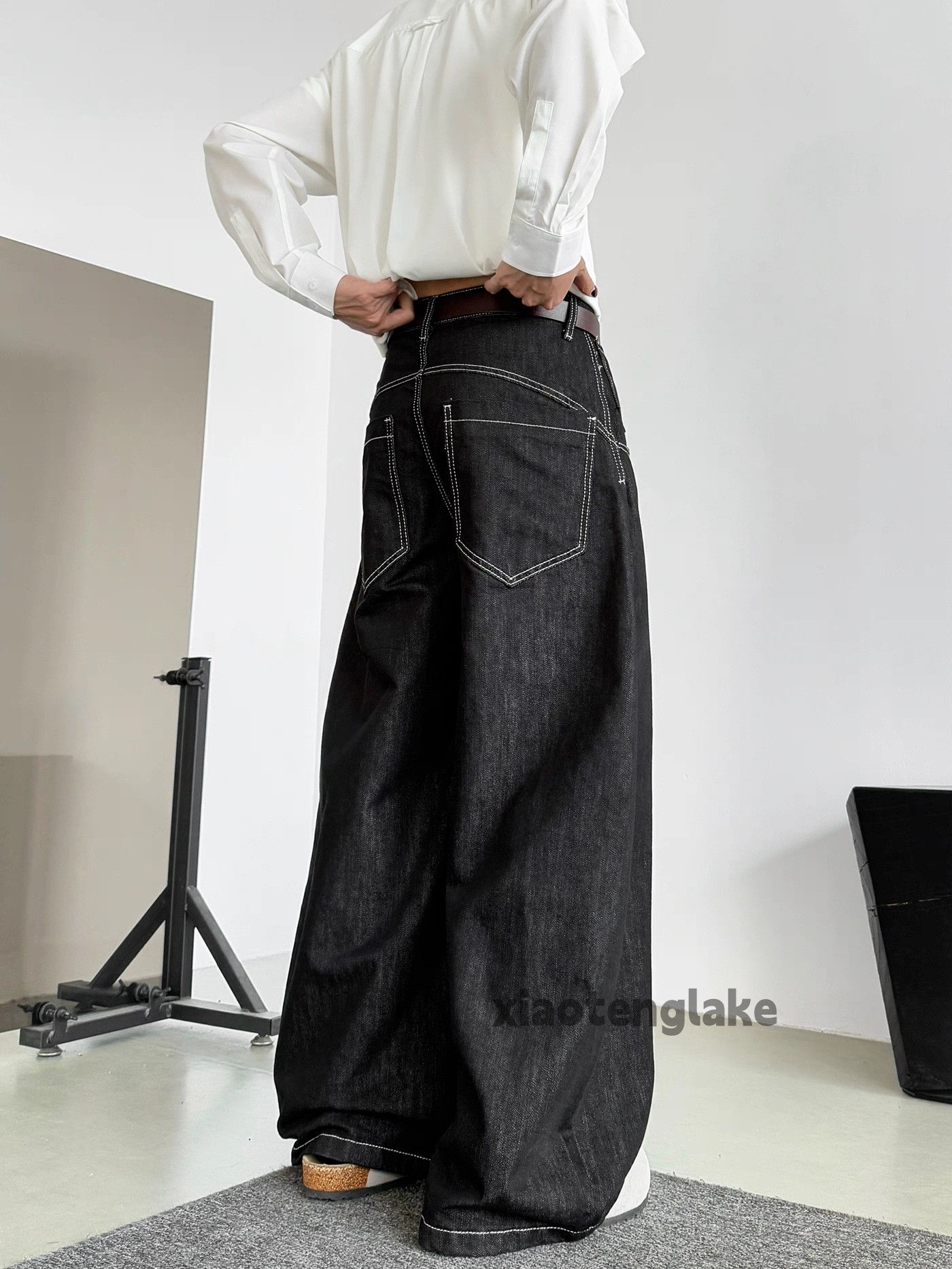 Jean Unisex outdoor utility punk yuppie loose hiphop jeans Size US 32 / EU 48 - 5 Thumbnail