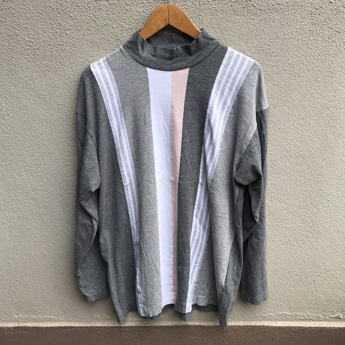 Comme des Garcons Homme COMME DES GARCONS patchwork turtleneck AD1992 Size US L / EU 52-54 / 3 - 1 Thumbnail