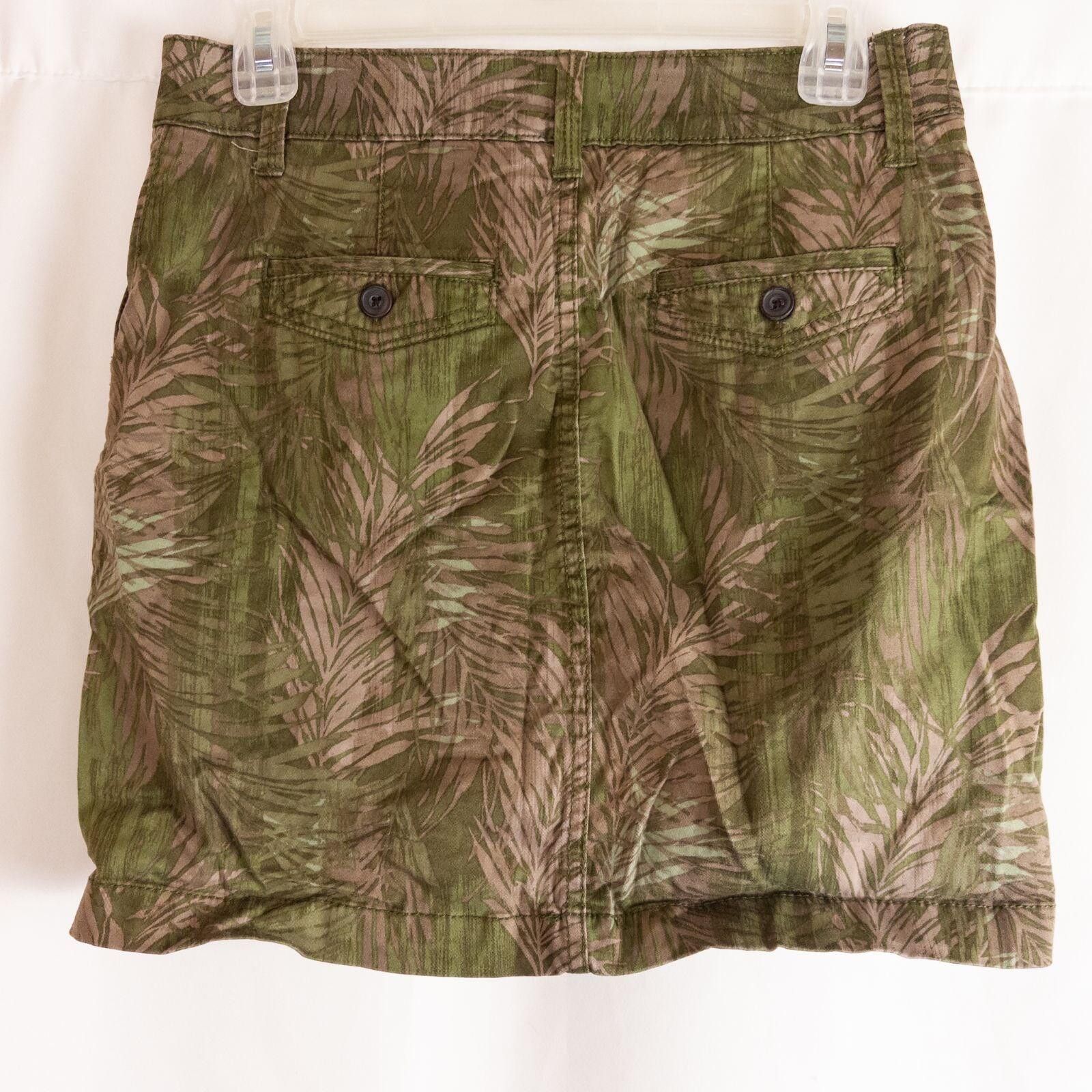 Other Sonoma Life + Style Green Leaf Print Skort Womens 2 Xsmall Size 26" / US 2 / IT 38 - 6 Thumbnail