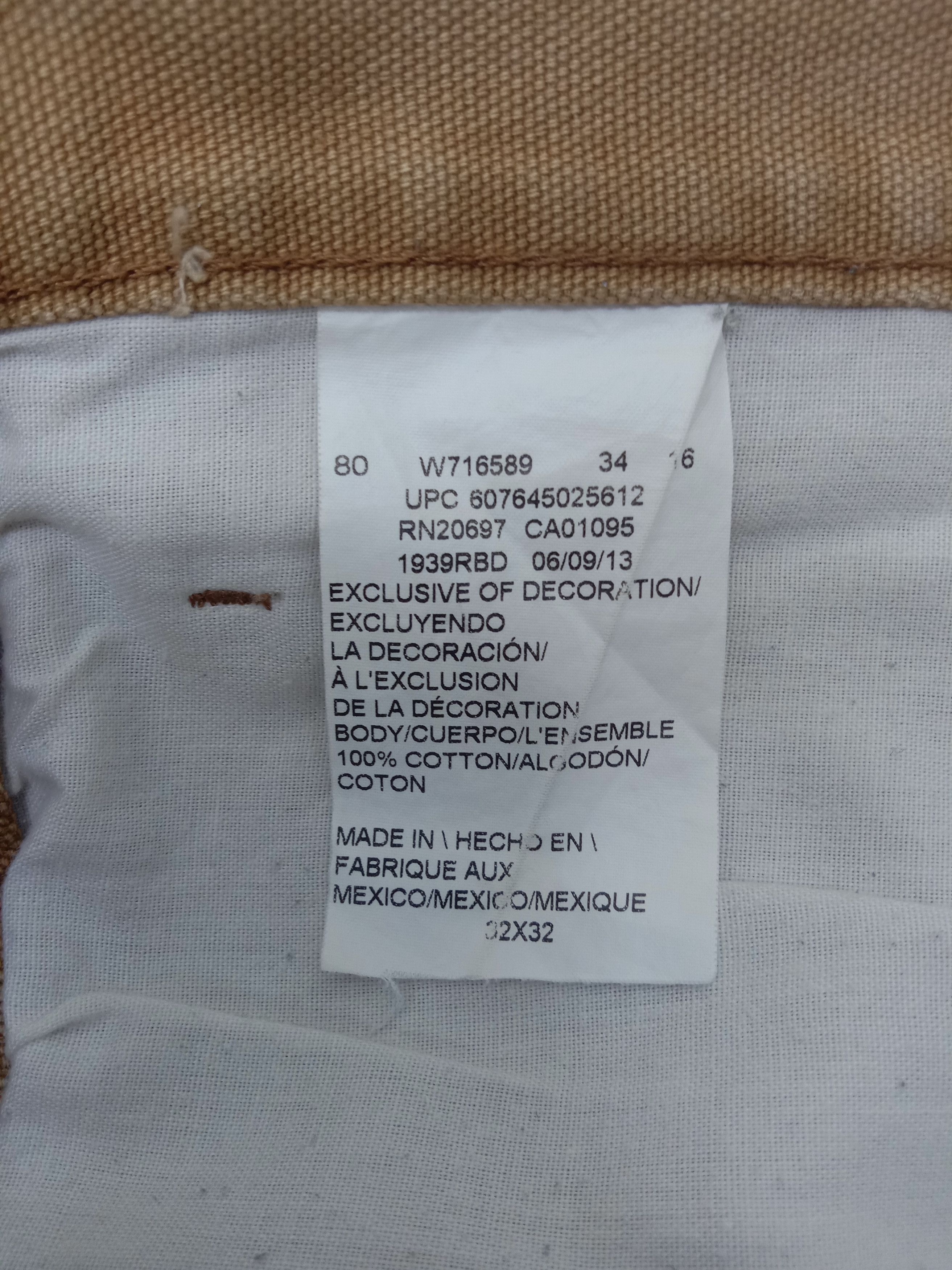 Dickies Vintage Dickies Carpenter Faded Tan Jeans Size US 32 / EU 48 - 14 Thumbnail