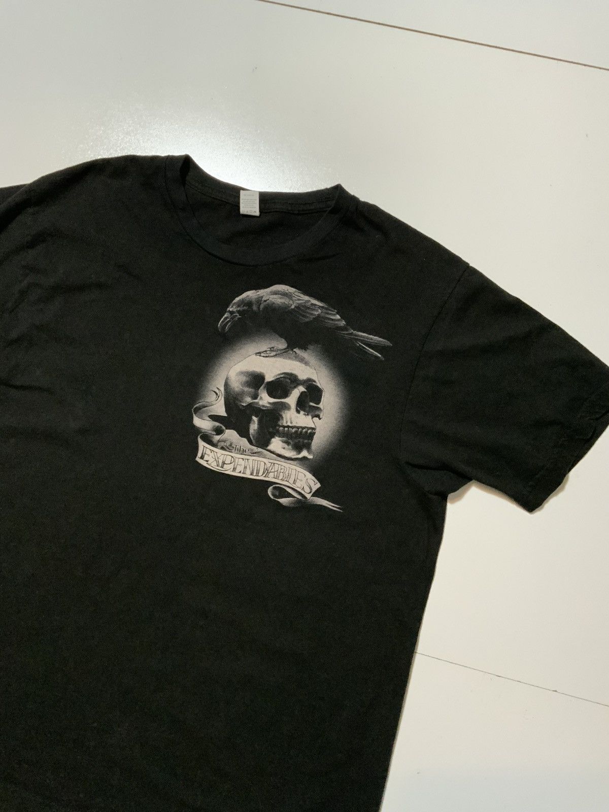 Tultex The Expendables Skull & Crow Movie Film Promo S/S T-Shirt Size US L / EU 52-54 / 3 - 3 Thumbnail